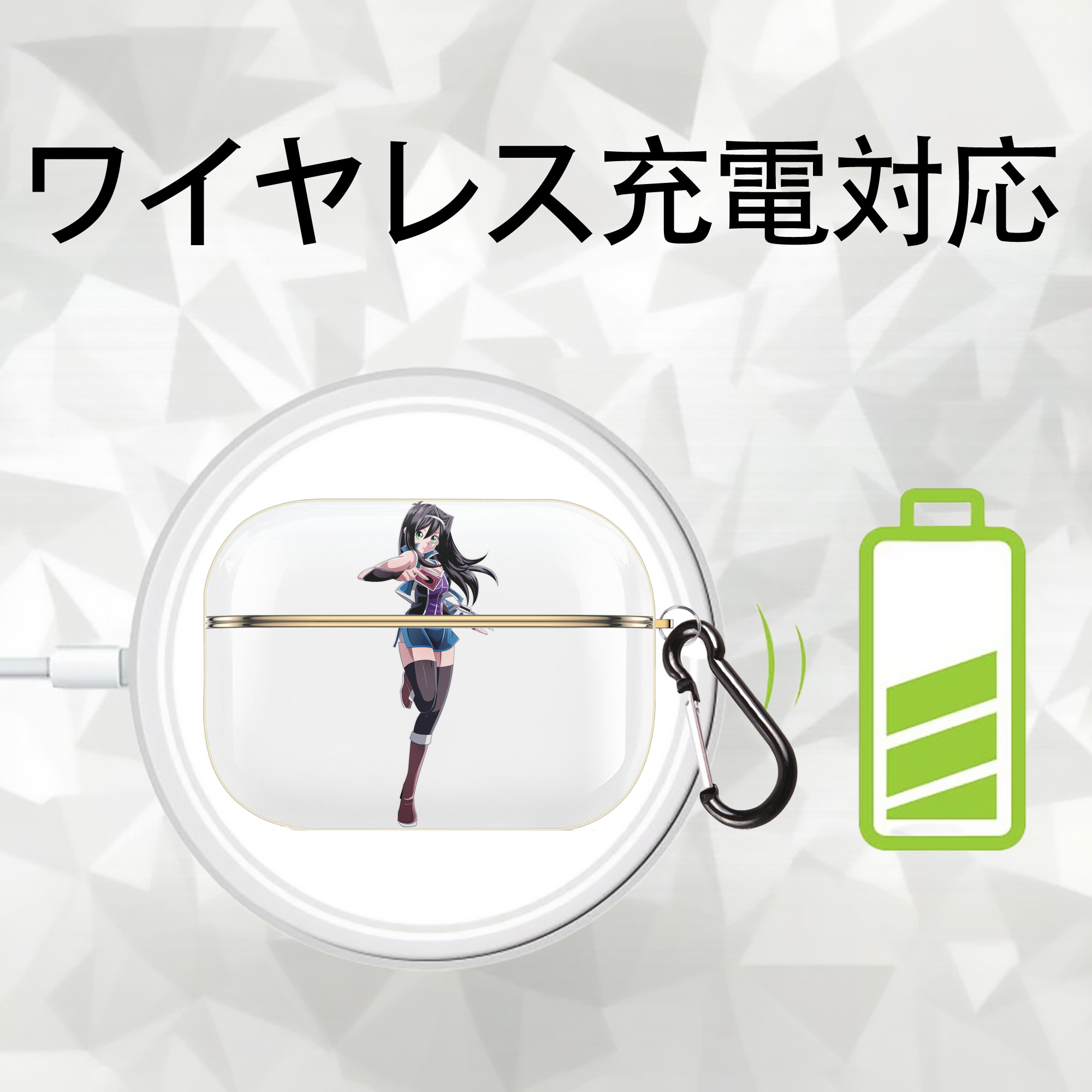 遊☆戯☆王 Yu-Gi-Oh! 【AirPods Pro用】ハードシェル保護ケース｜耐衝撃・防指紋・カラビナ付き商品仕様