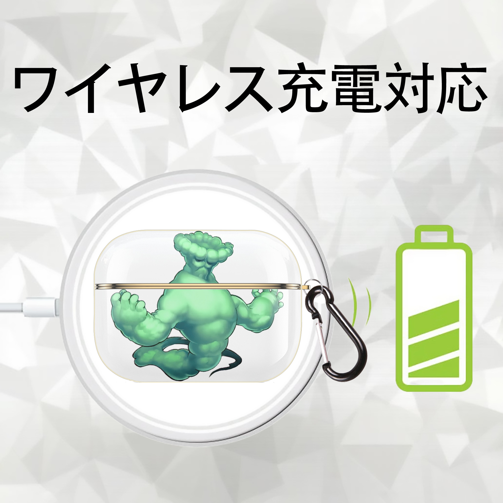 遊☆戯☆王 Yu-Gi-Oh! 【AirPods Pro用】ハードシェル保護ケース｜耐衝撃・防指紋・カラビナ付き商品仕様