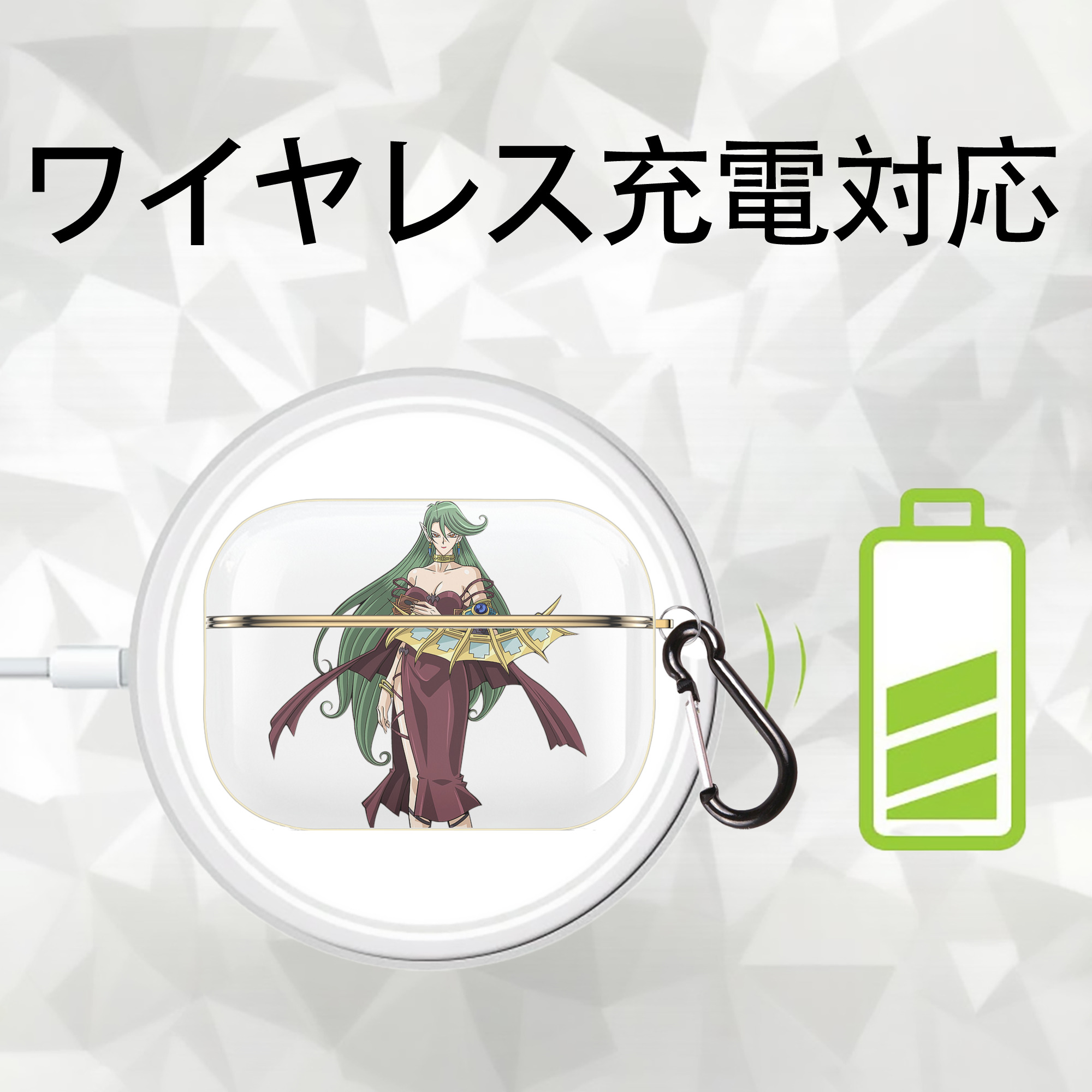 遊☆戯☆王 Yu-Gi-Oh! 【AirPods Pro用】ハードシェル保護ケース｜耐衝撃・防指紋・カラビナ付き商品仕様