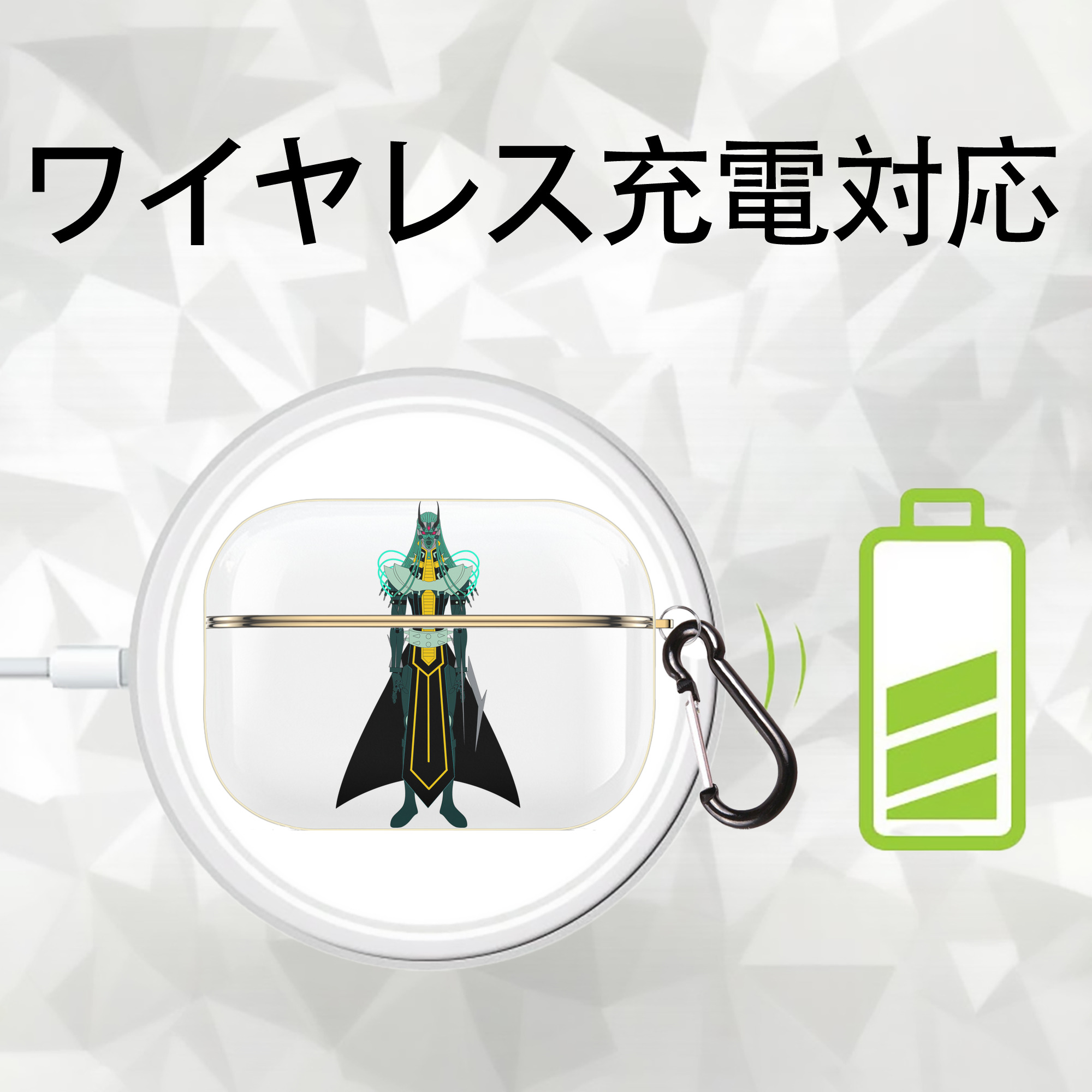 遊☆戯☆王 Yu-Gi-Oh! 【AirPods Pro用】ハードシェル保護ケース｜耐衝撃・防指紋・カラビナ付き商品仕様