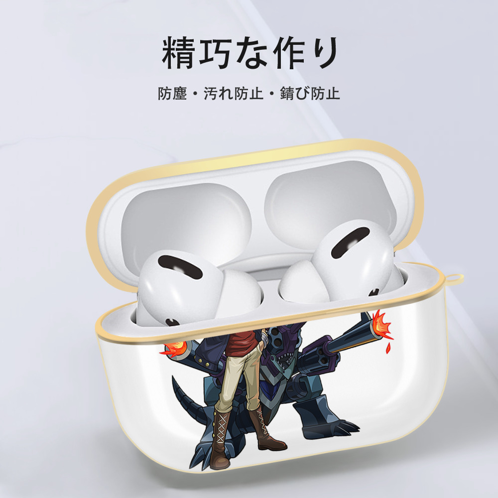 遊☆戯☆王 Yu-Gi-Oh! 【AirPods Pro用】ハードシェル保護ケース｜耐衝撃・防指紋・カラビナ付き商品仕様