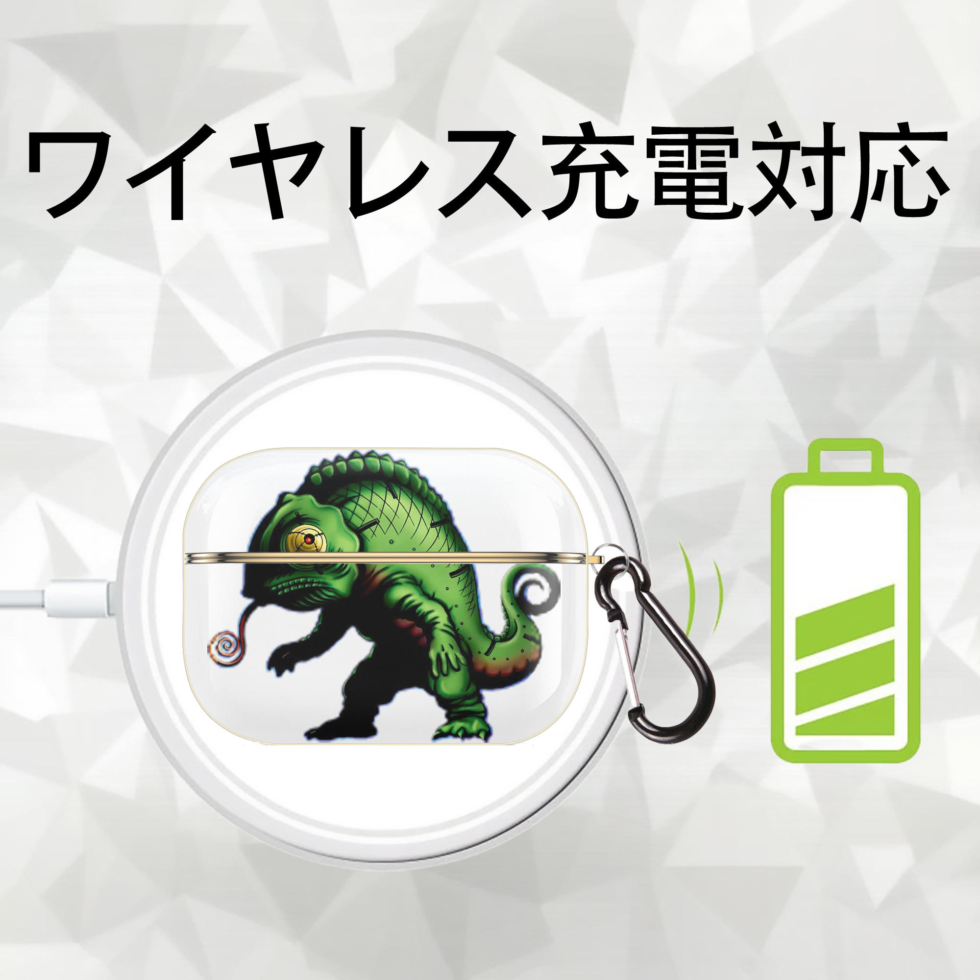 遊☆戯☆王 Yu-Gi-Oh! 【AirPods Pro用】ハードシェル保護ケース｜耐衝撃・防指紋・カラビナ付き商品仕様