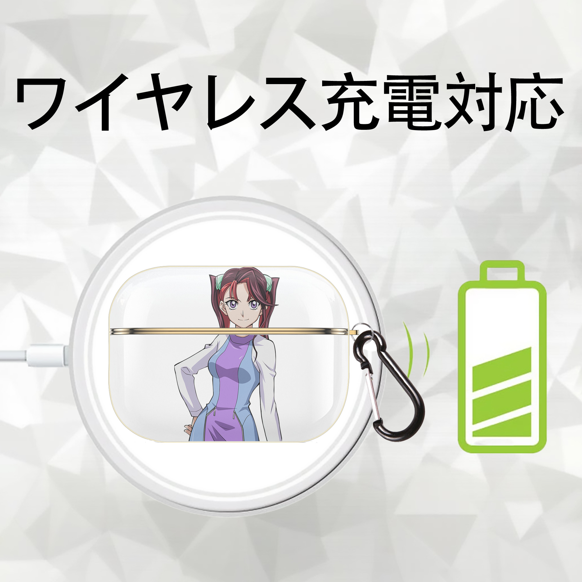 遊☆戯☆王 Yu-Gi-Oh! 【AirPods Pro用】ハードシェル保護ケース｜耐衝撃・防指紋・カラビナ付き商品仕様