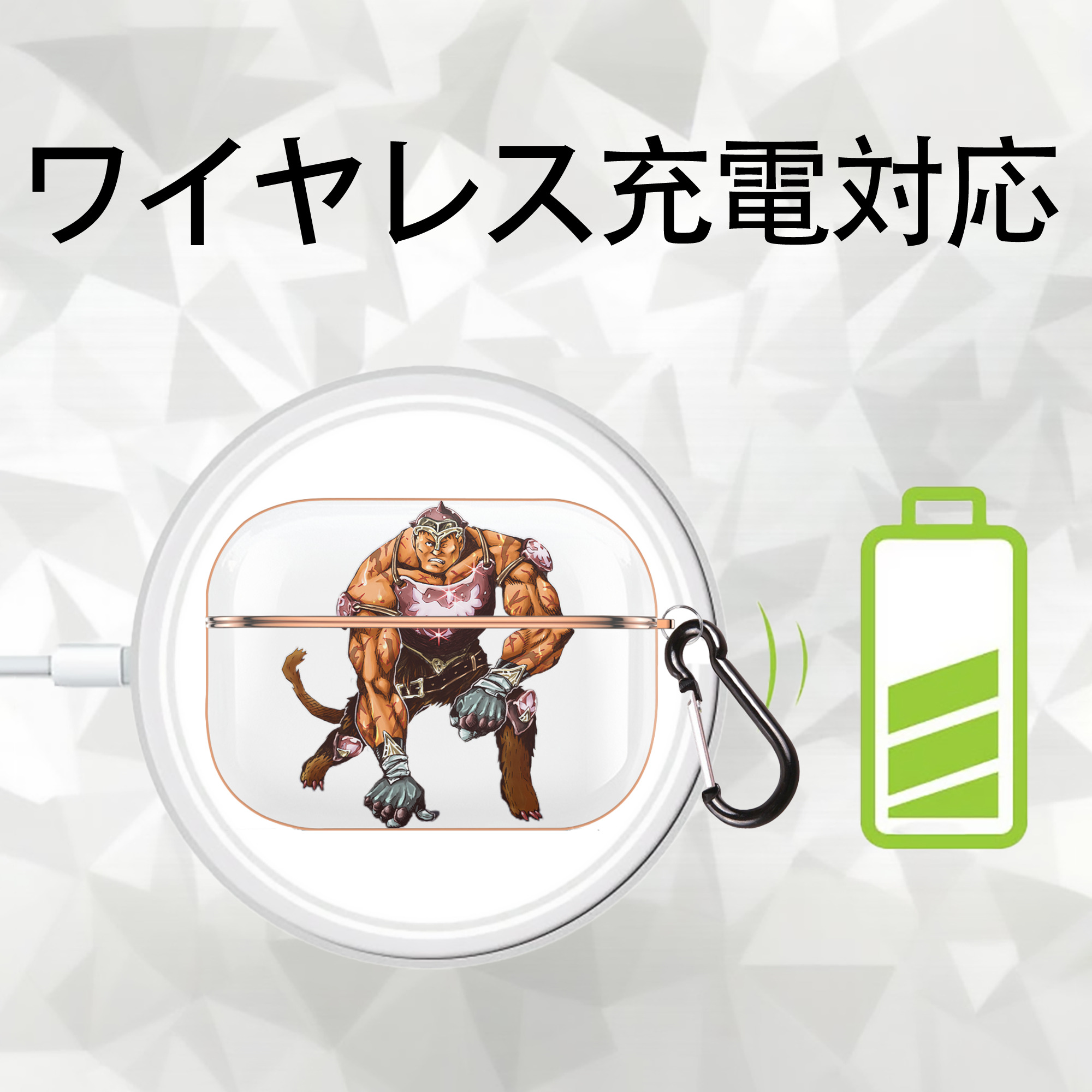 遊☆戯☆王 Yu-Gi-Oh! 【AirPods Pro用】ハードシェル保護ケース｜耐衝撃・防指紋・カラビナ付き商品仕様
