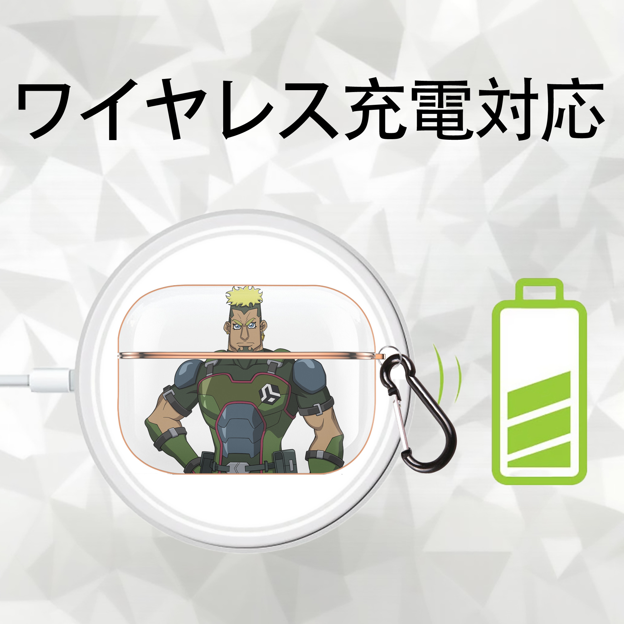遊☆戯☆王 Yu-Gi-Oh! 【AirPods Pro用】ハードシェル保護ケース｜耐衝撃・防指紋・カラビナ付き商品仕様