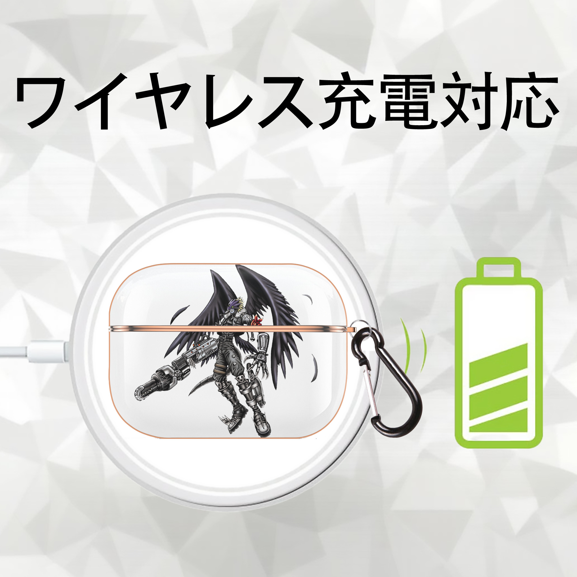 遊☆戯☆王 Yu-Gi-Oh! 【AirPods Pro用】ハードシェル保護ケース｜耐衝撃・防指紋・カラビナ付き商品仕様