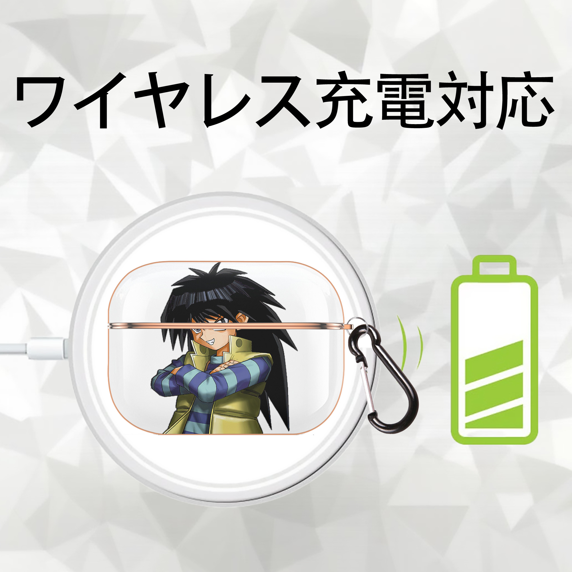 遊☆戯☆王 Yu-Gi-Oh! 【AirPods Pro用】ハードシェル保護ケース｜耐衝撃・防指紋・カラビナ付き商品仕様