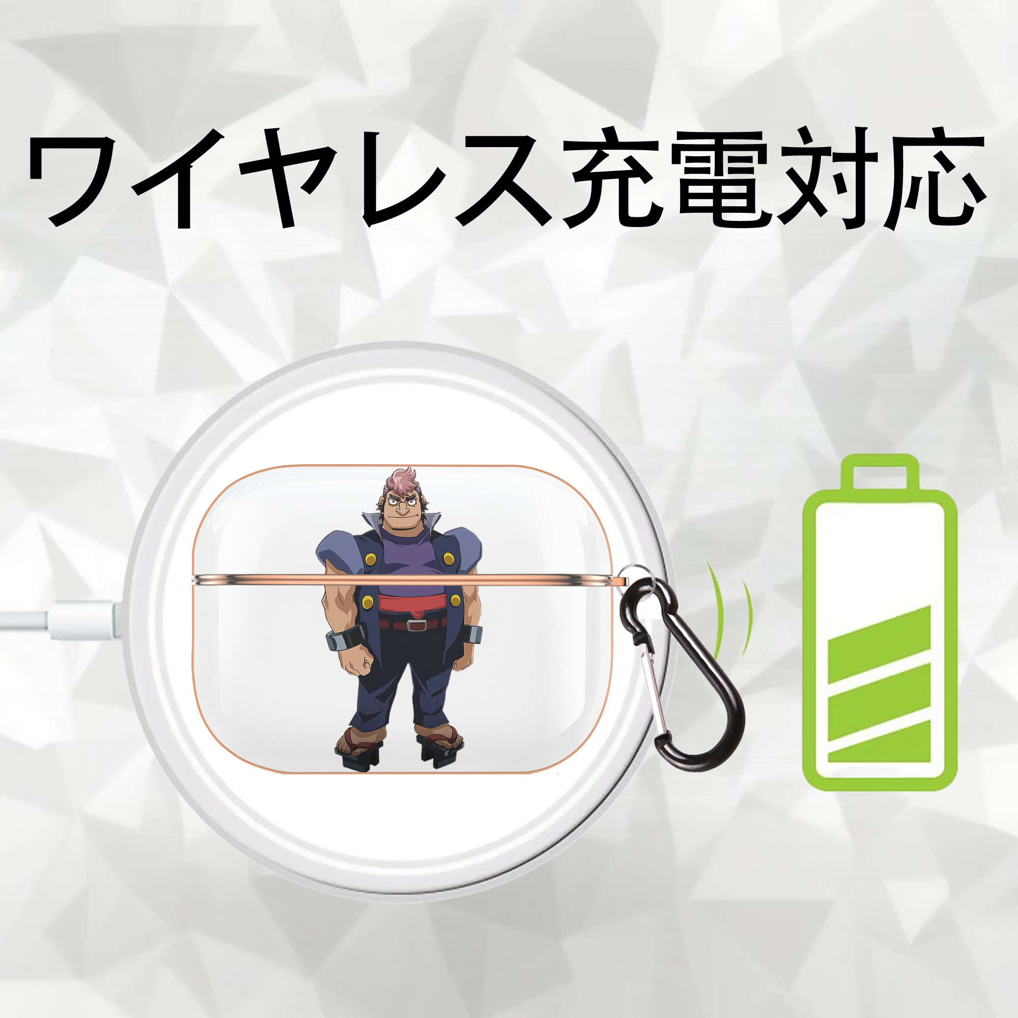 遊☆戯☆王 Yu-Gi-Oh! 【AirPods Pro用】ハードシェル保護ケース｜耐衝撃・防指紋・カラビナ付き商品仕様