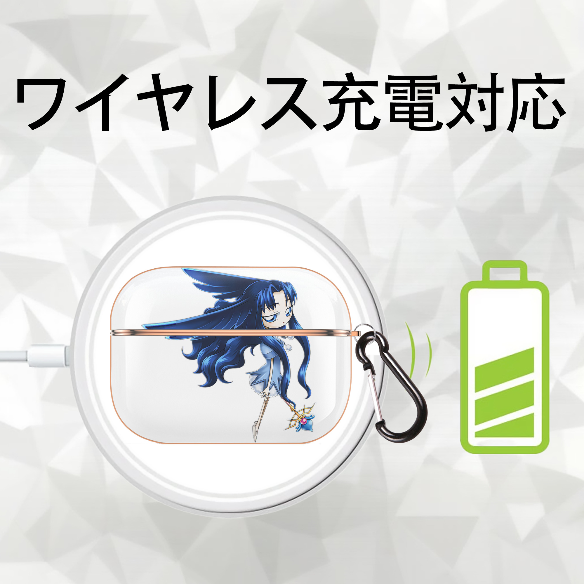 遊☆戯☆王 Yu-Gi-Oh! 【AirPods Pro用】ハードシェル保護ケース｜耐衝撃・防指紋・カラビナ付き商品仕様