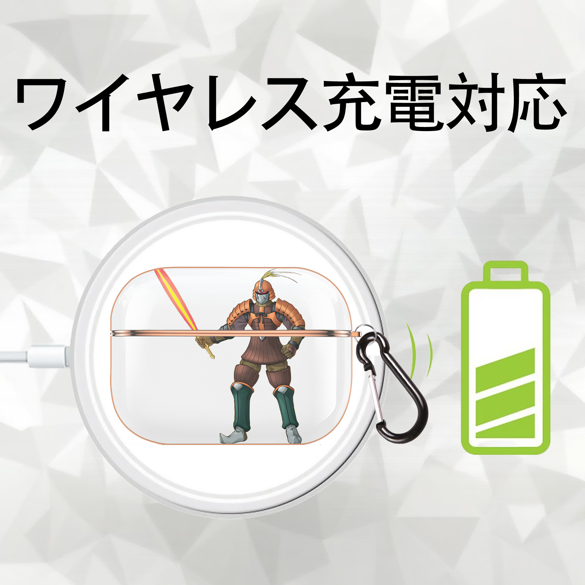 遊☆戯☆王 Yu-Gi-Oh! 【AirPods Pro用】ハードシェル保護ケース｜耐衝撃・防指紋・カラビナ付き商品仕様