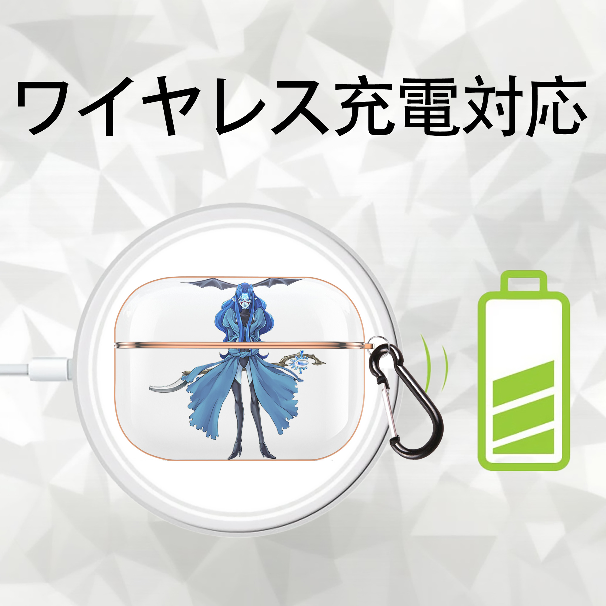 遊☆戯☆王 Yu-Gi-Oh! 【AirPods Pro用】ハードシェル保護ケース｜耐衝撃・防指紋・カラビナ付き商品仕様