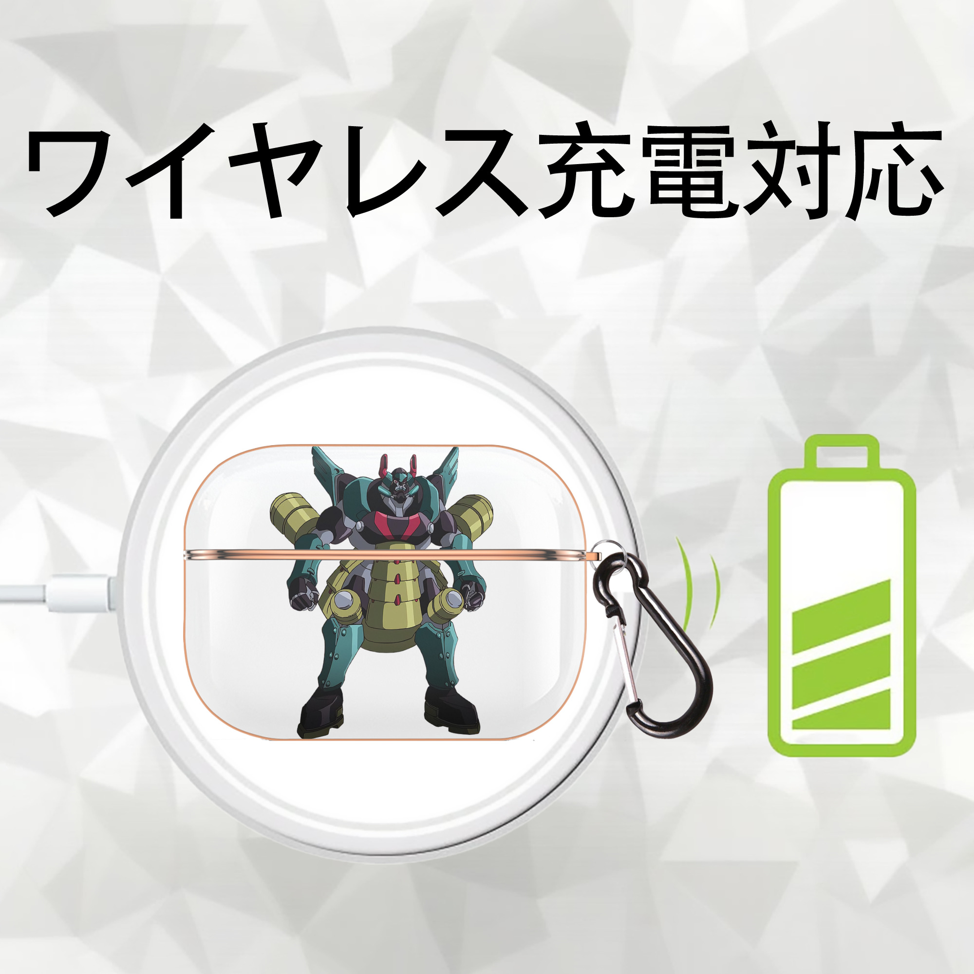 遊☆戯☆王 Yu-Gi-Oh! 【AirPods Pro用】ハードシェル保護ケース｜耐衝撃・防指紋・カラビナ付き商品仕様