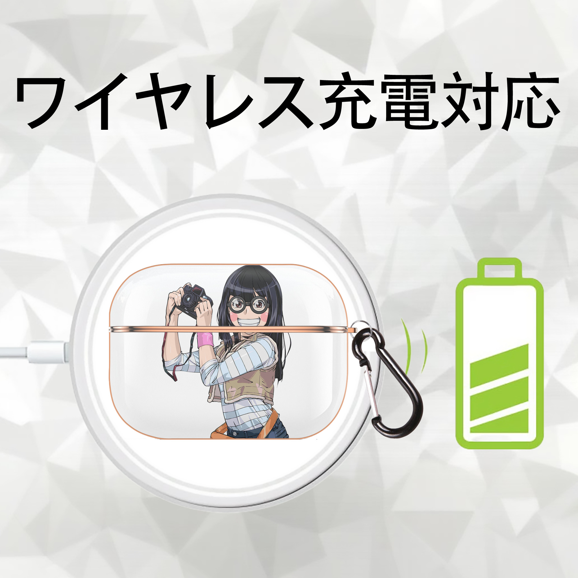 遊☆戯☆王 Yu-Gi-Oh! 【AirPods Pro用】ハードシェル保護ケース｜耐衝撃・防指紋・カラビナ付き商品仕様