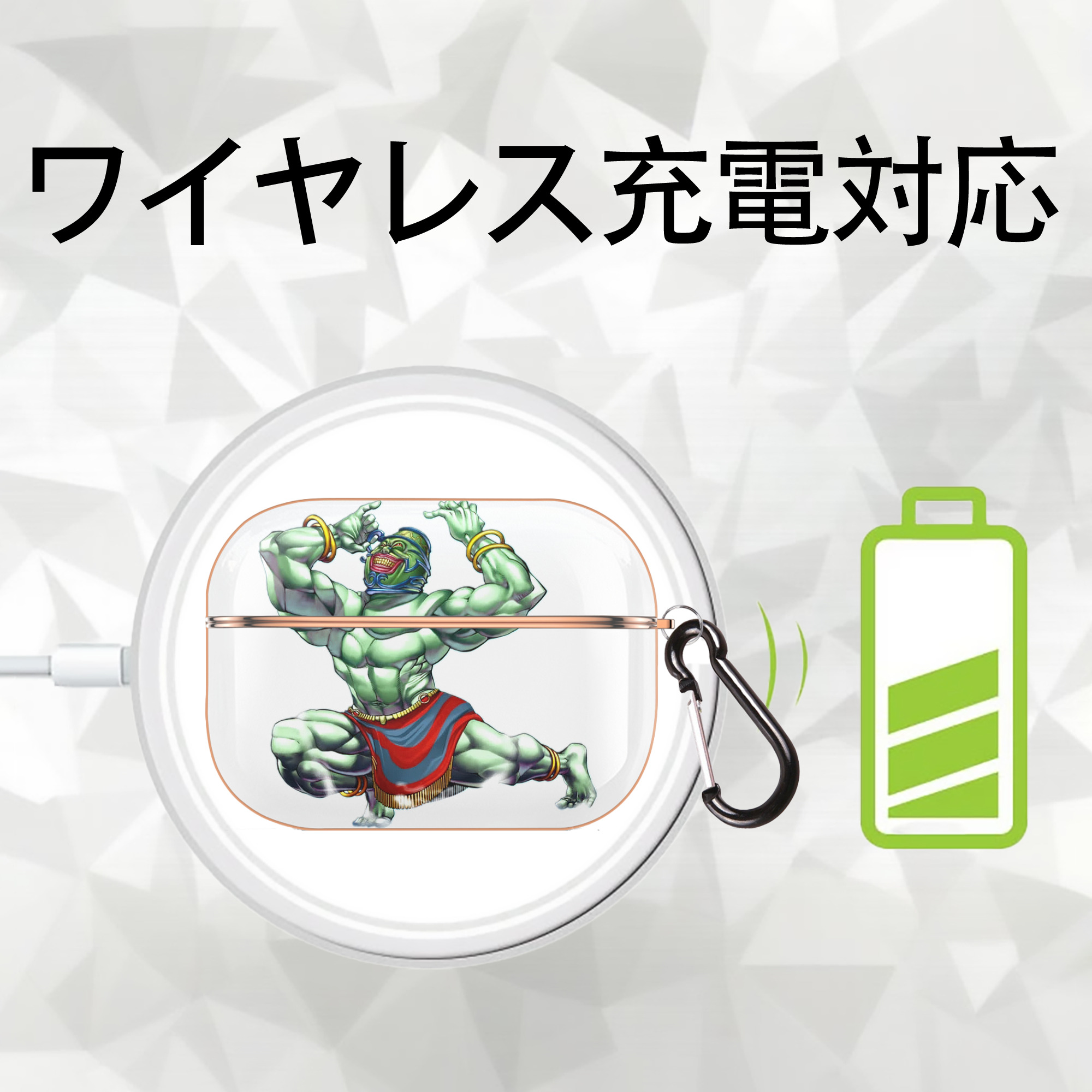 遊☆戯☆王 Yu-Gi-Oh! 【AirPods Pro用】ハードシェル保護ケース｜耐衝撃・防指紋・カラビナ付き商品仕様