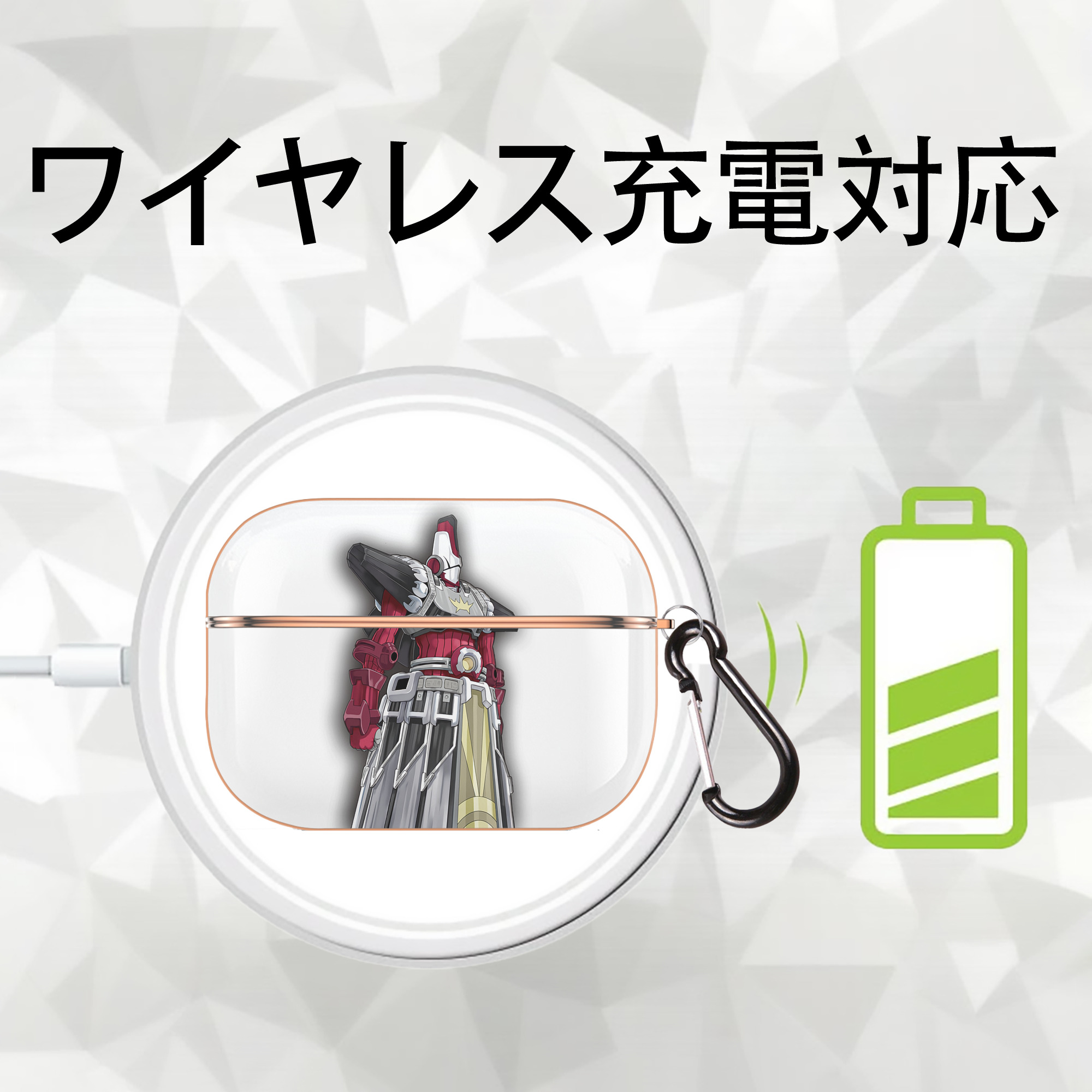遊☆戯☆王 Yu-Gi-Oh! 【AirPods Pro用】ハードシェル保護ケース｜耐衝撃・防指紋・カラビナ付き商品仕様