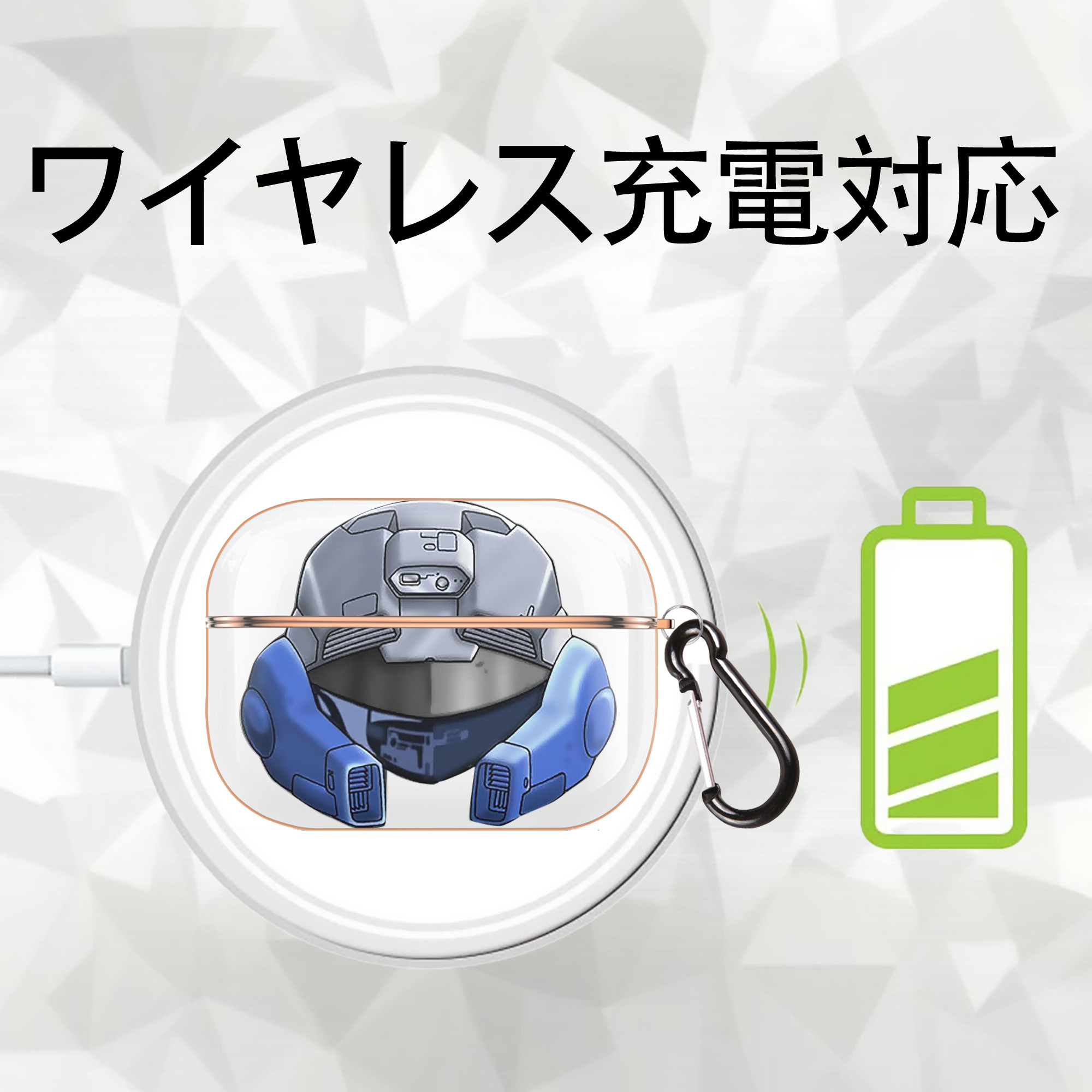 遊☆戯☆王 Yu-Gi-Oh! 【AirPods Pro用】ハードシェル保護ケース｜耐衝撃・防指紋・カラビナ付き商品仕様