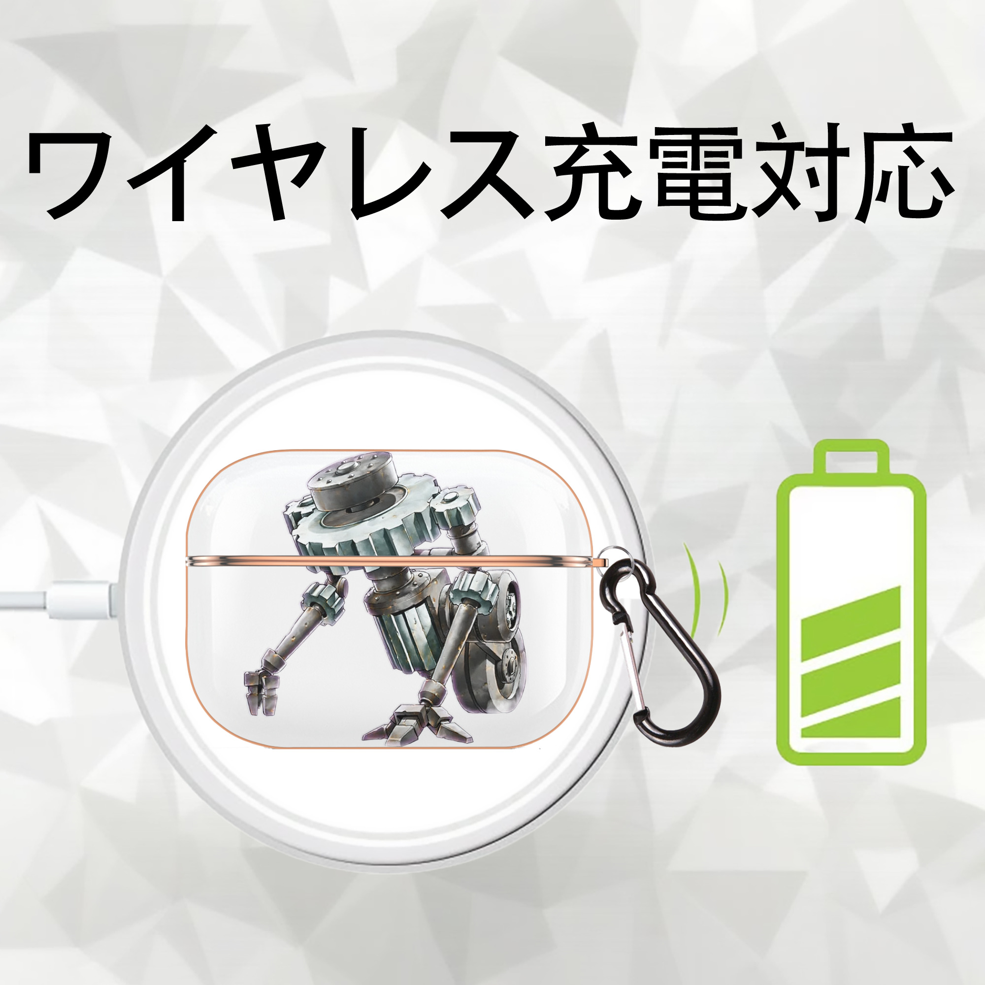 遊☆戯☆王 Yu-Gi-Oh! 【AirPods Pro用】ハードシェル保護ケース｜耐衝撃・防指紋・カラビナ付き商品仕様