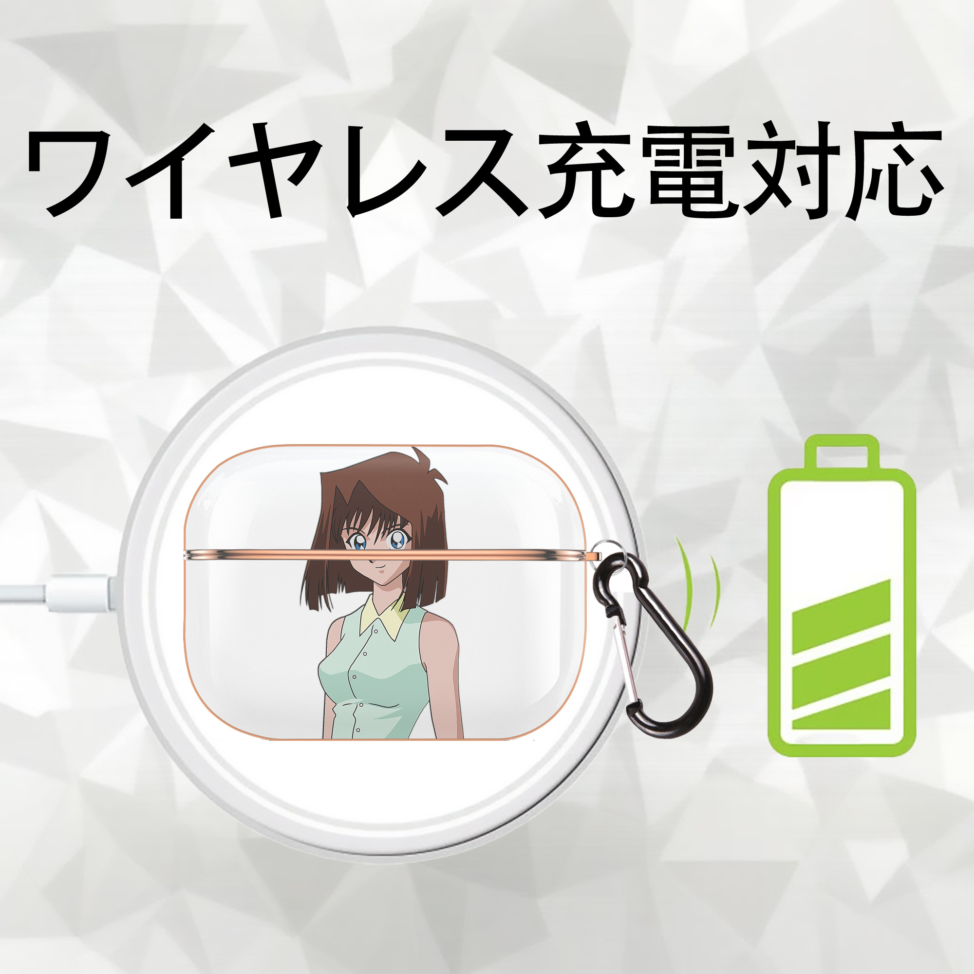 遊☆戯☆王 Yu-Gi-Oh! 【AirPods Pro用】ハードシェル保護ケース｜耐衝撃・防指紋・カラビナ付き商品仕様