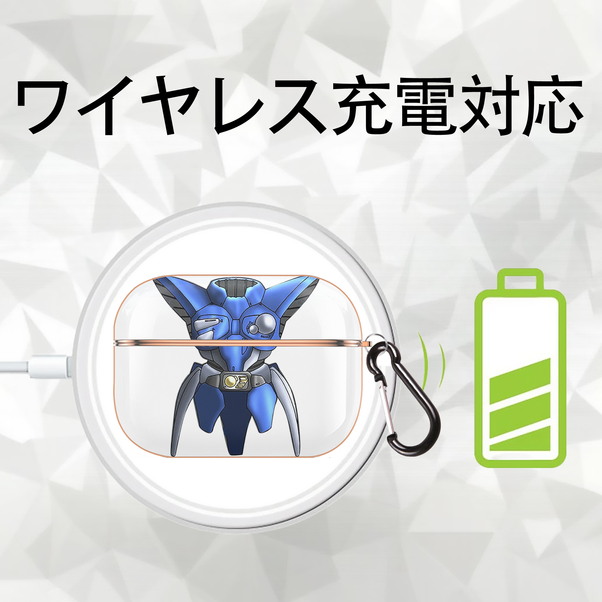 遊☆戯☆王 Yu-Gi-Oh! 【AirPods Pro用】ハードシェル保護ケース｜耐衝撃・防指紋・カラビナ付き商品仕様