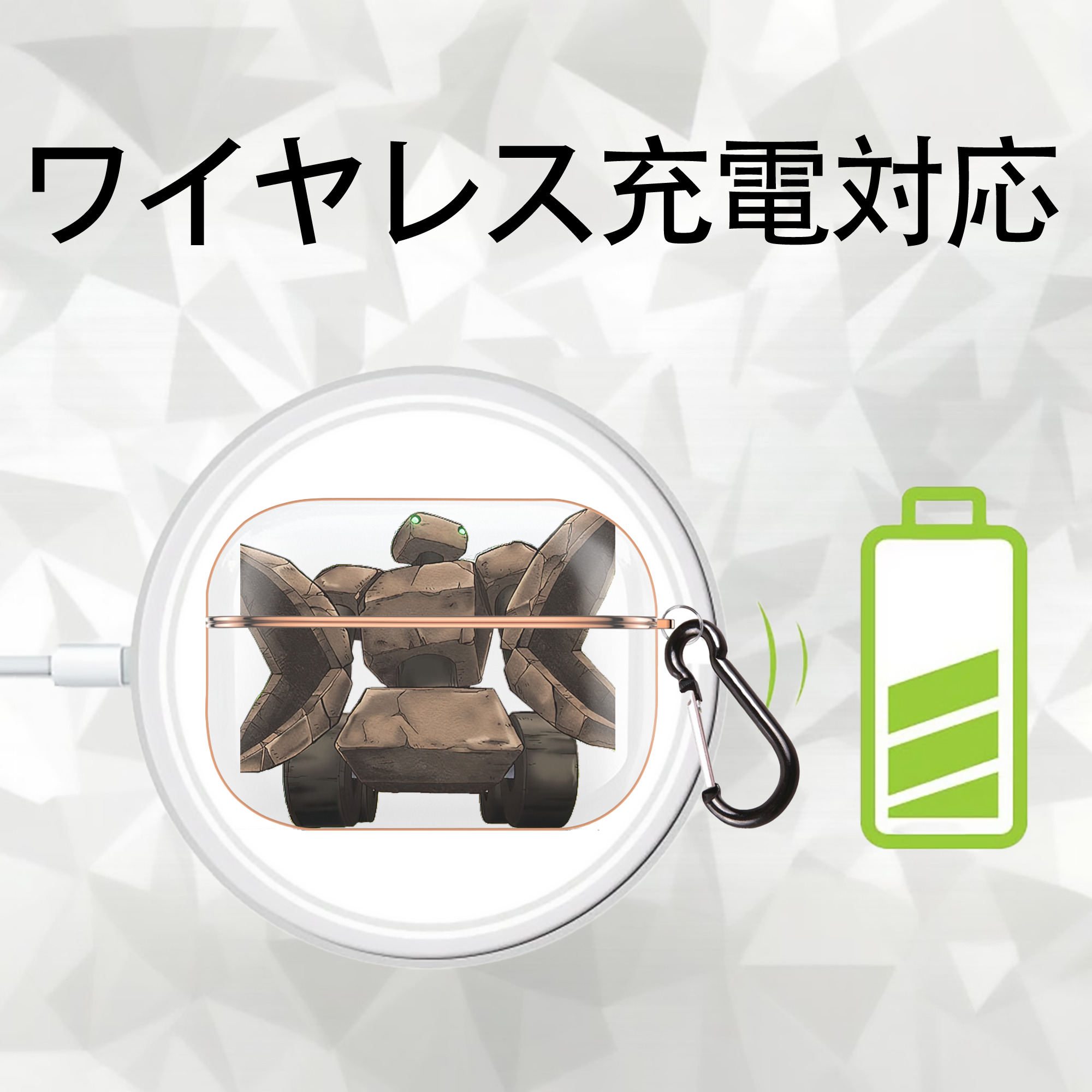 遊☆戯☆王 Yu-Gi-Oh! 【AirPods Pro用】ハードシェル保護ケース｜耐衝撃・防指紋・カラビナ付き商品仕様