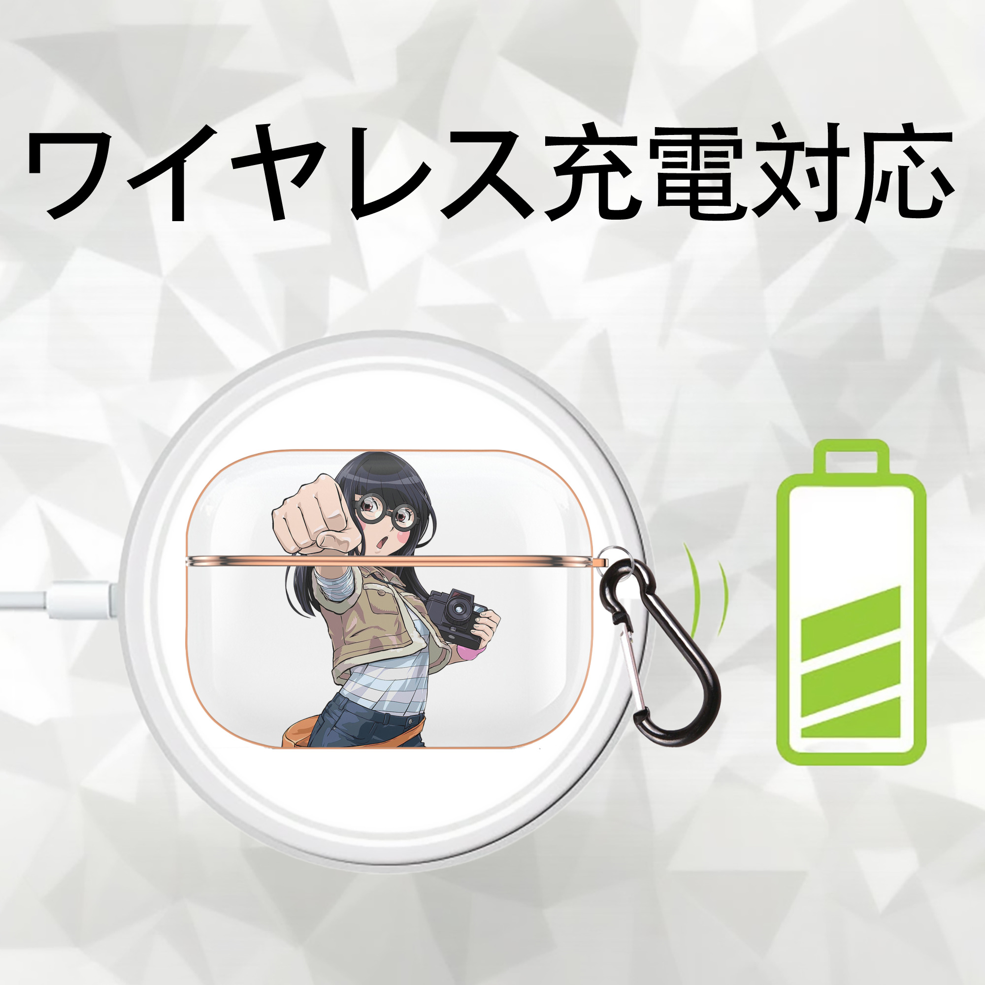 遊☆戯☆王 Yu-Gi-Oh! 【AirPods Pro用】ハードシェル保護ケース｜耐衝撃・防指紋・カラビナ付き商品仕様