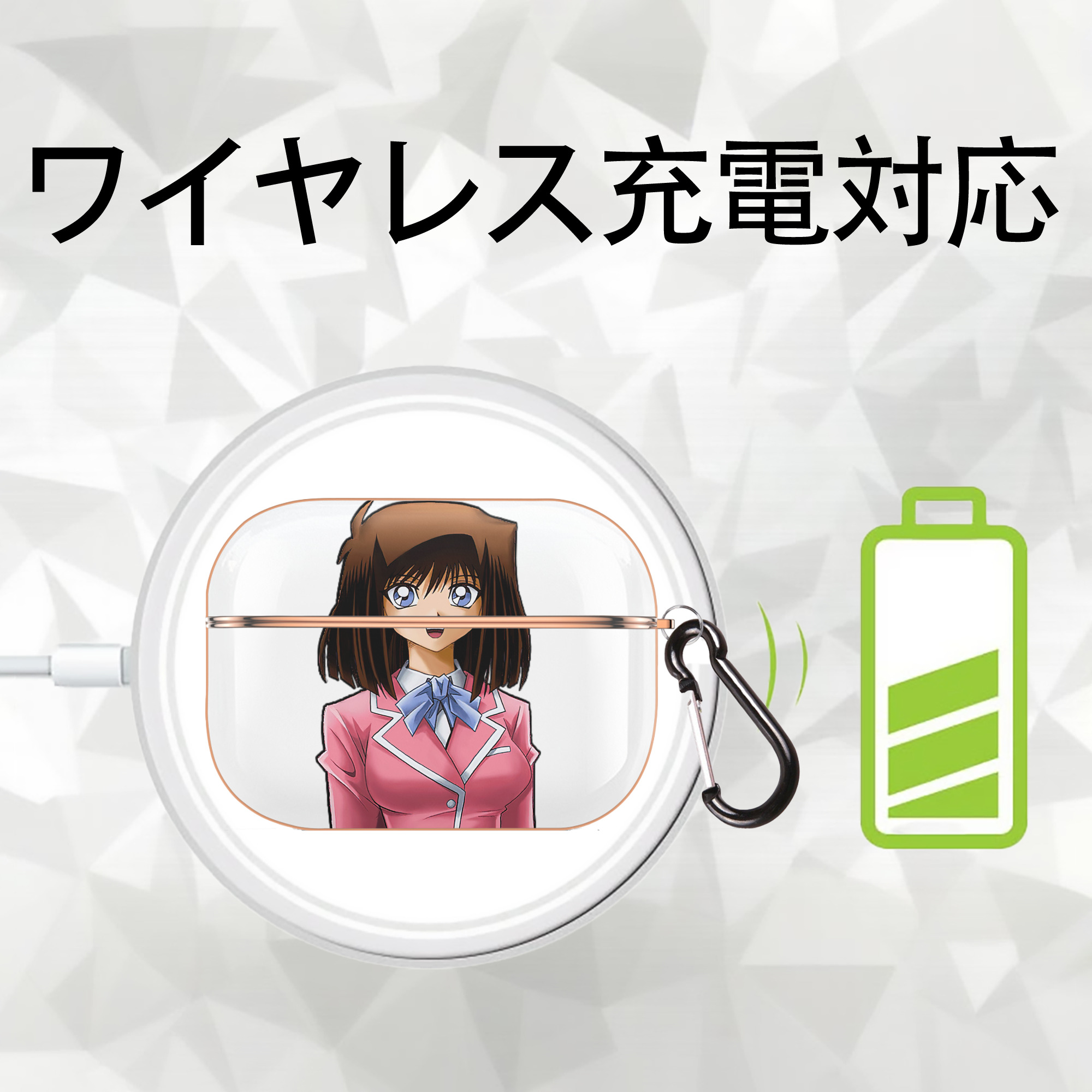 遊☆戯☆王 Yu-Gi-Oh! 【AirPods Pro用】ハードシェル保護ケース｜耐衝撃・防指紋・カラビナ付き商品仕様