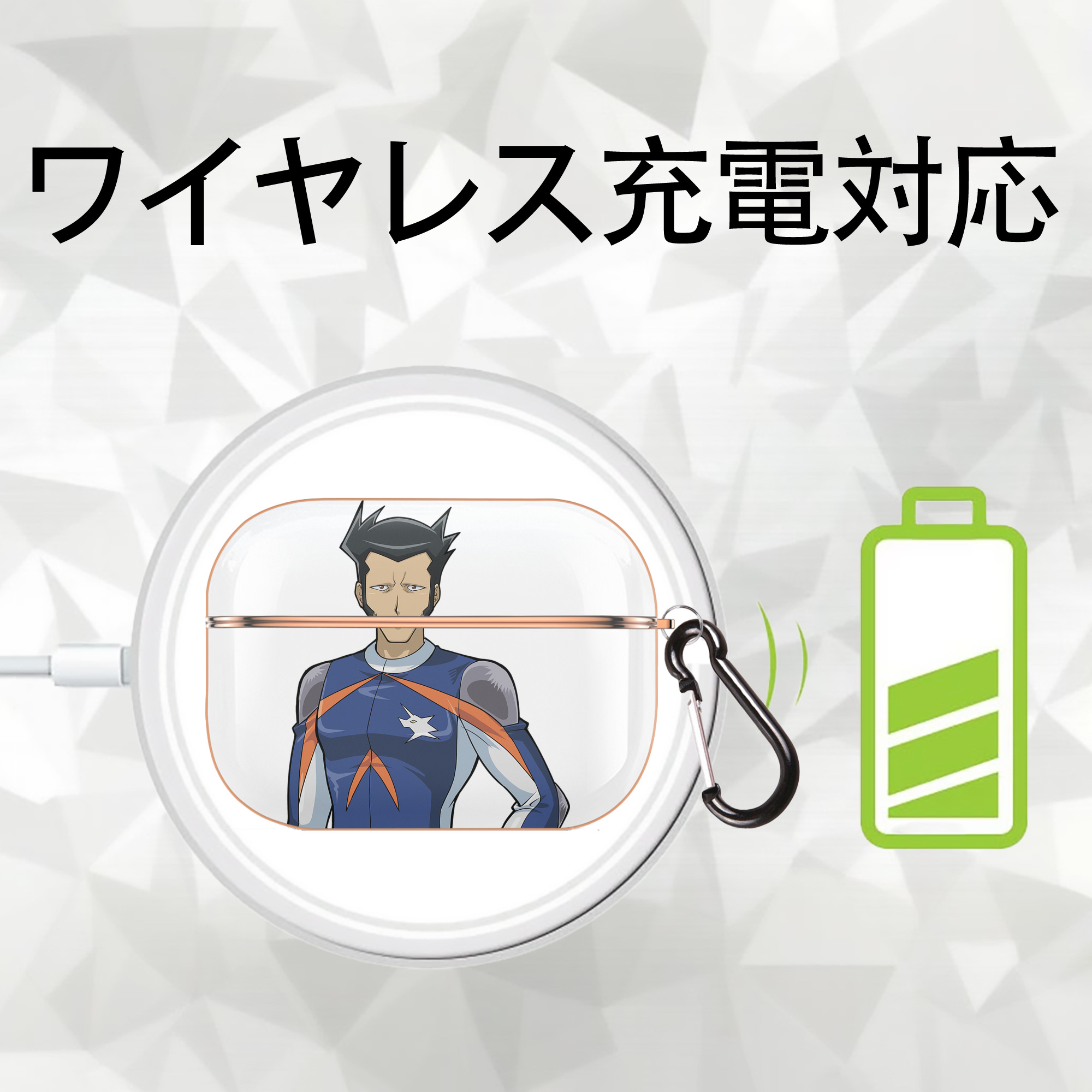 遊☆戯☆王 Yu-Gi-Oh! 【AirPods Pro用】ハードシェル保護ケース｜耐衝撃・防指紋・カラビナ付き商品仕様