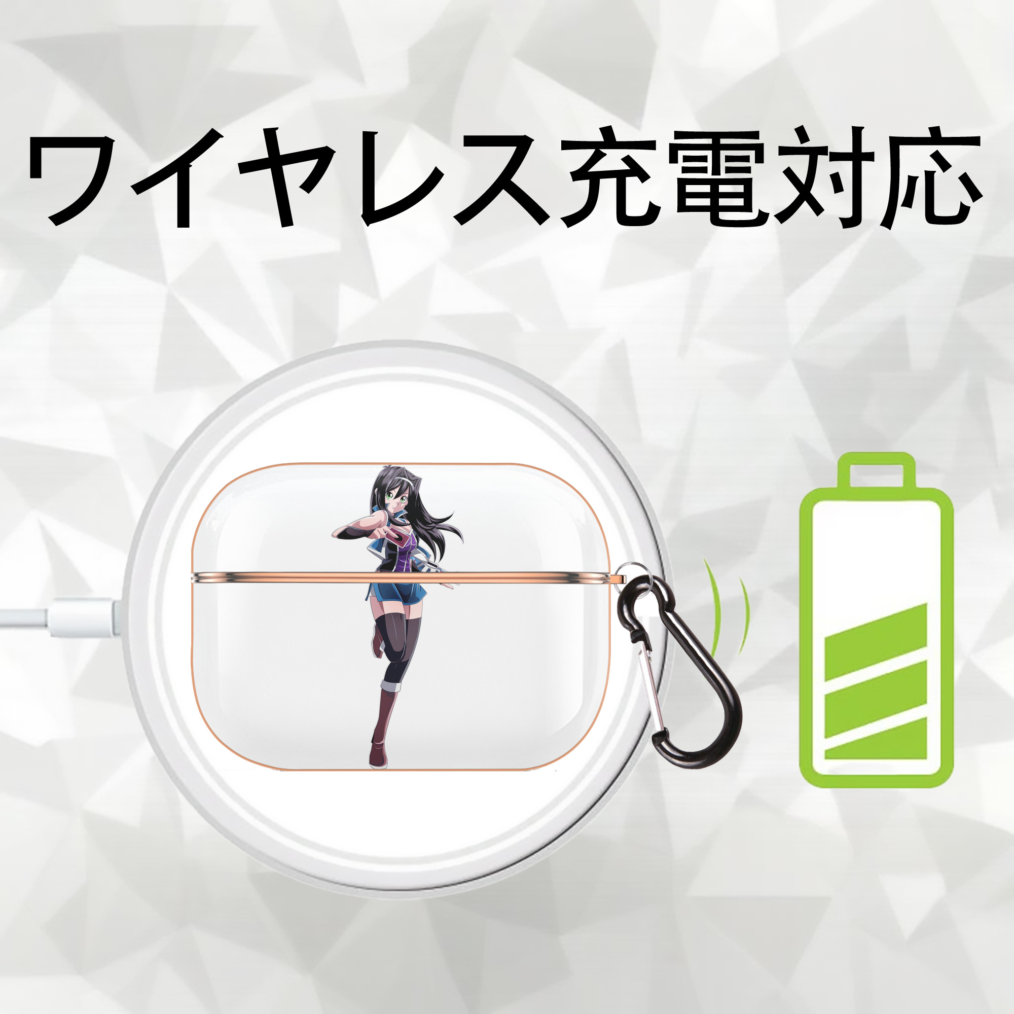 遊☆戯☆王 Yu-Gi-Oh! 【AirPods Pro用】ハードシェル保護ケース｜耐衝撃・防指紋・カラビナ付き商品仕様