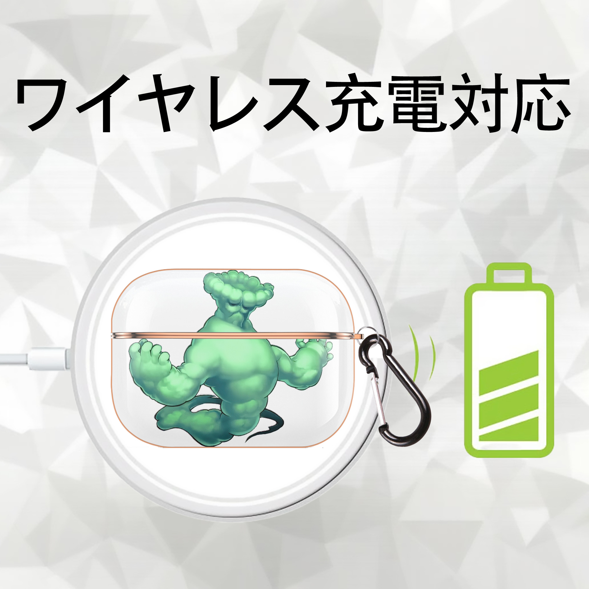 遊☆戯☆王 Yu-Gi-Oh! 【AirPods Pro用】ハードシェル保護ケース｜耐衝撃・防指紋・カラビナ付き商品仕様