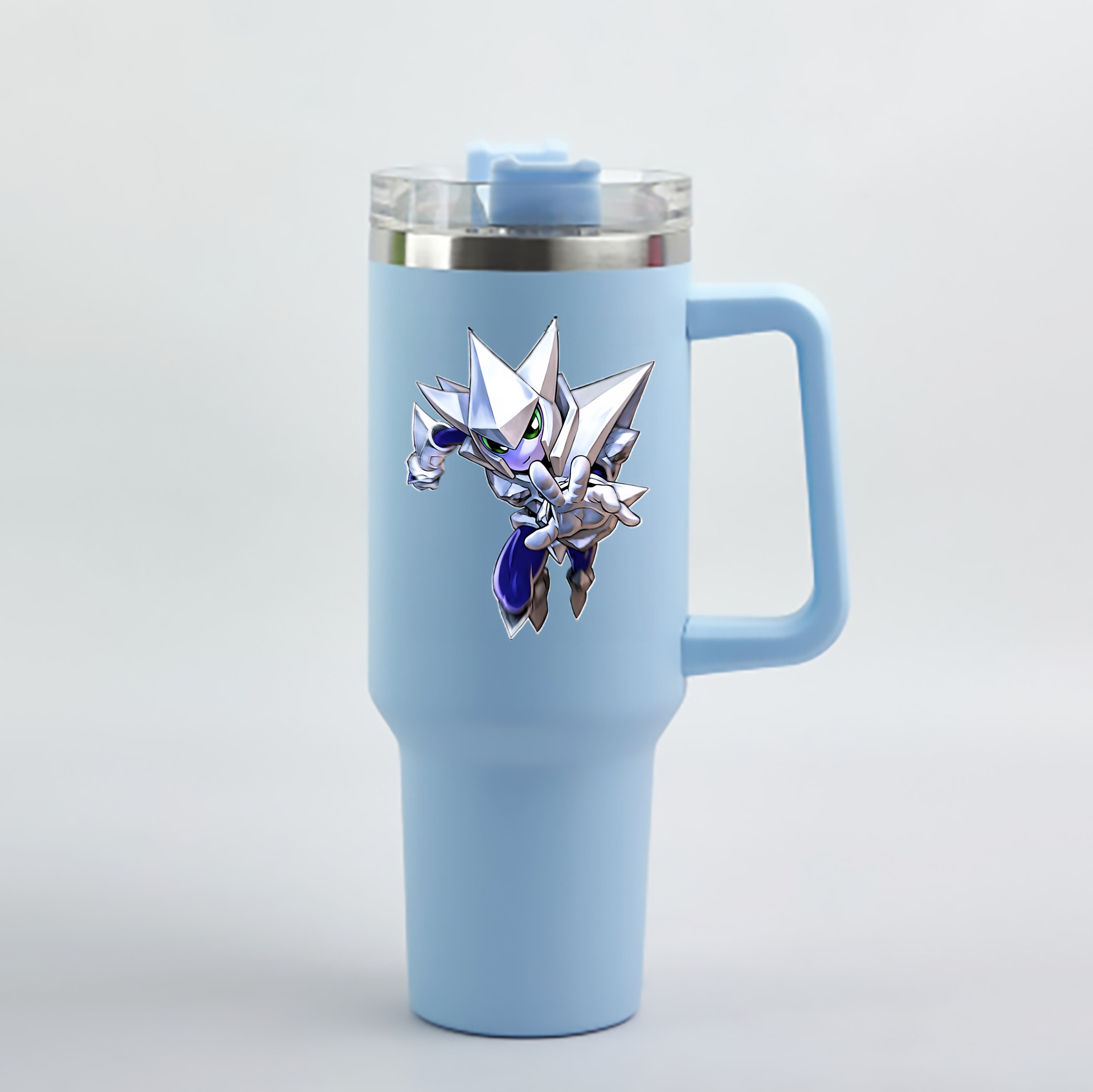 （画像用） 遊☆戯☆王 Yu-Gi-Oh! 1200mL車用タンブラー - クリスタルステッカー（プラスチックストロー付き）
