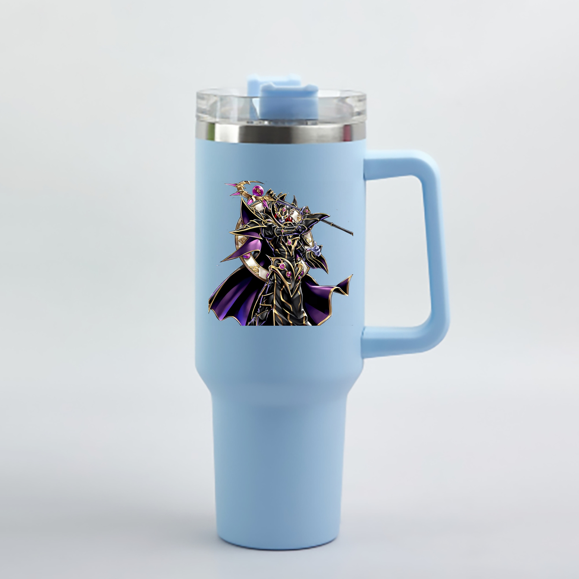 （画像用） 遊☆戯☆王 Yu-Gi-Oh! 1200mL車用タンブラー - クリスタルステッカー（プラスチックストロー付き）
