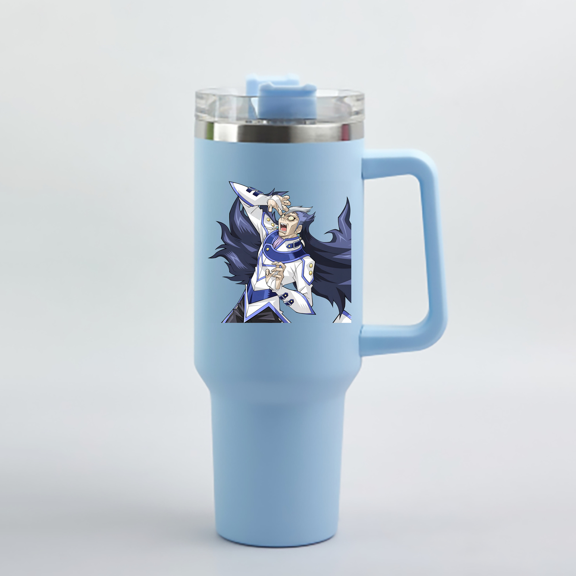 （画像用） 遊☆戯☆王 Yu-Gi-Oh! 1200mL車用タンブラー - クリスタルステッカー（プラスチックストロー付き）