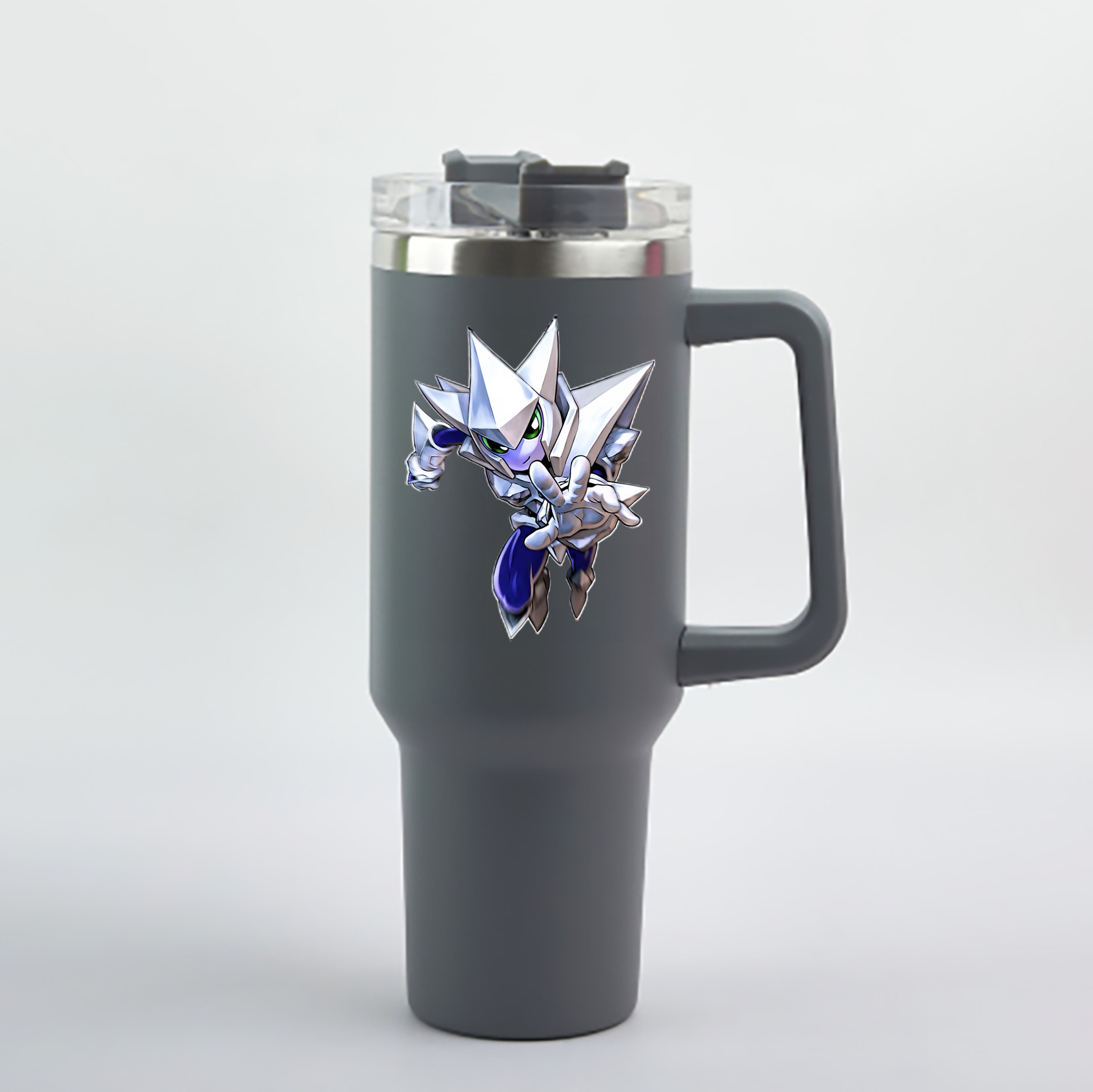 （画像用） 遊☆戯☆王 Yu-Gi-Oh! 1200mL車用タンブラー - クリスタルステッカー（プラスチックストロー付き）