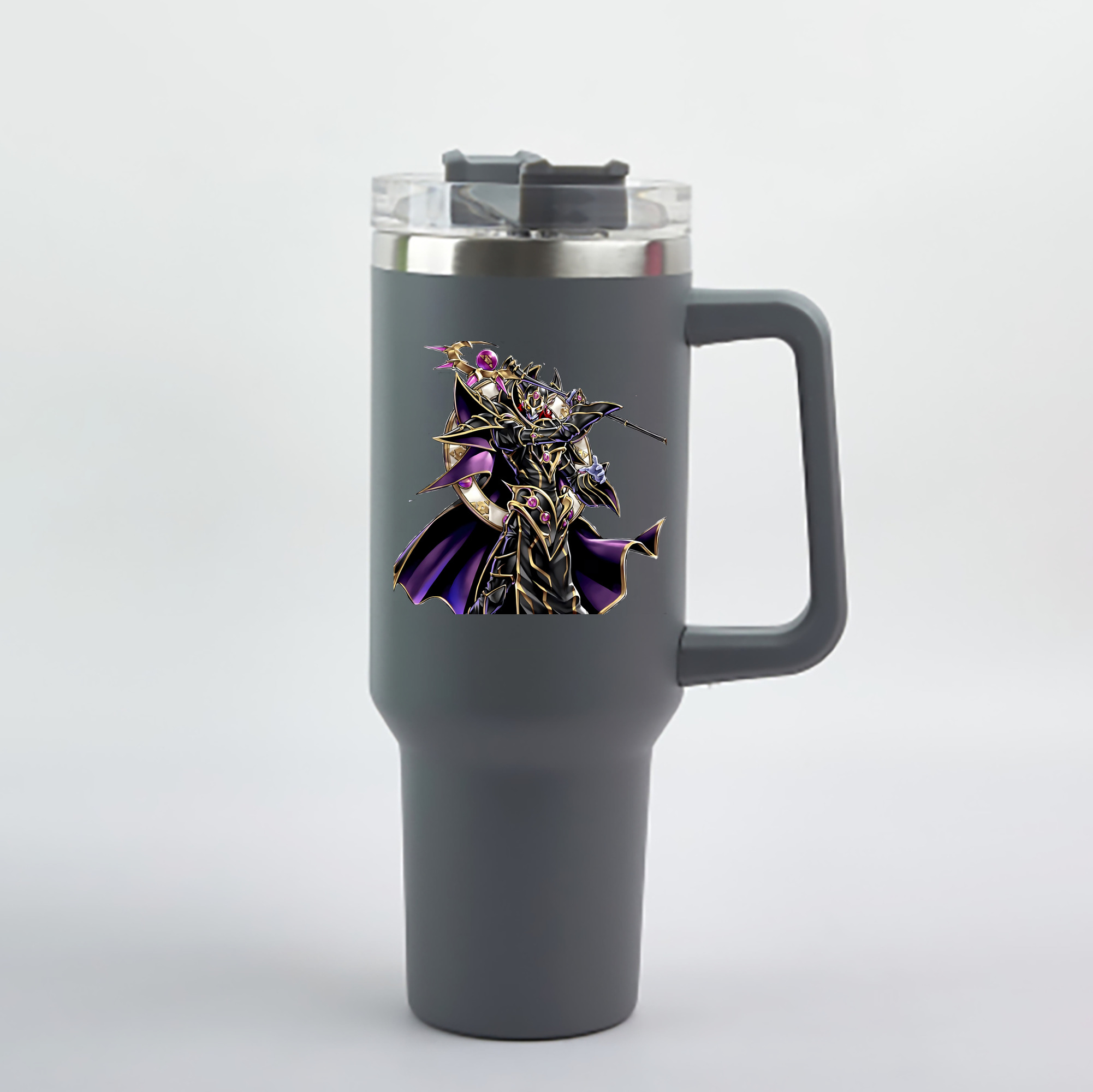 （画像用） 遊☆戯☆王 Yu-Gi-Oh! 1200mL車用タンブラー - クリスタルステッカー（プラスチックストロー付き）