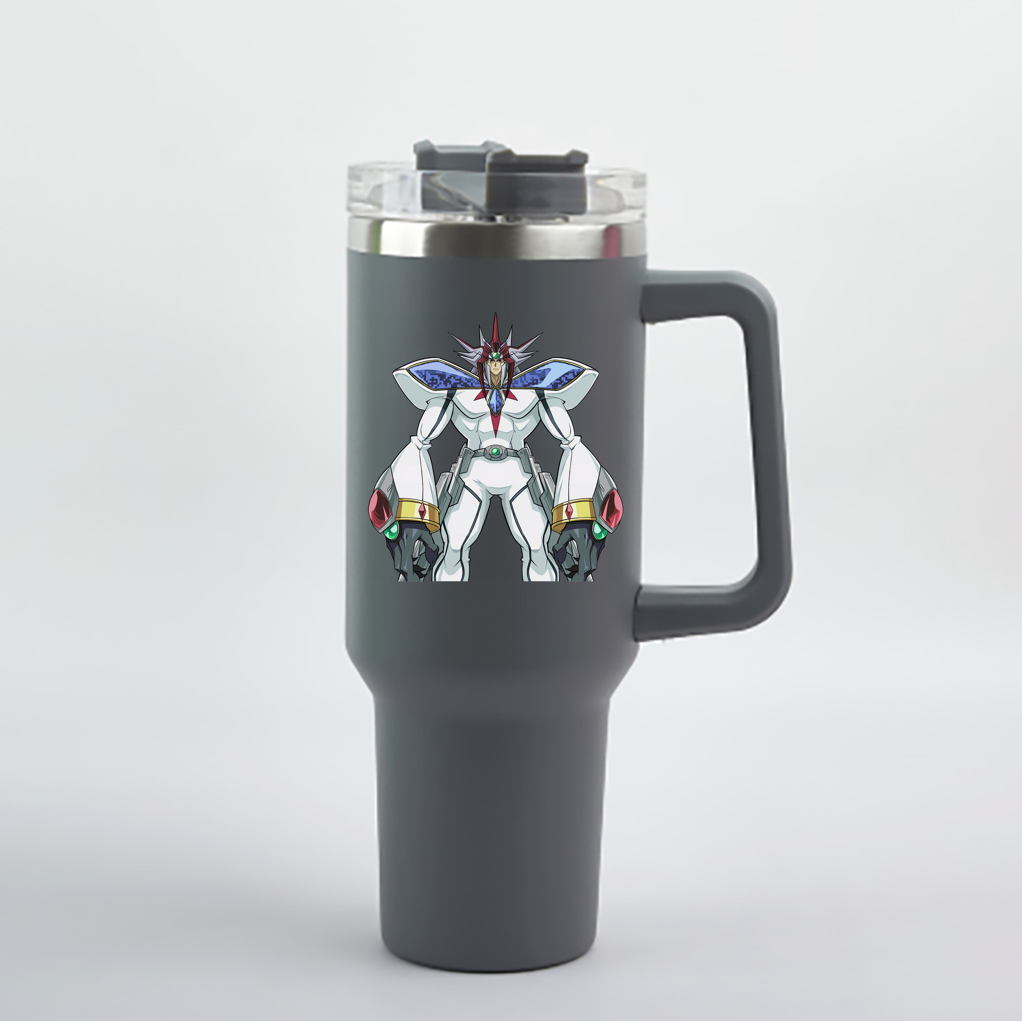 （画像用） 遊☆戯☆王 Yu-Gi-Oh! 1200mL車用タンブラー - クリスタルステッカー（プラスチックストロー付き）