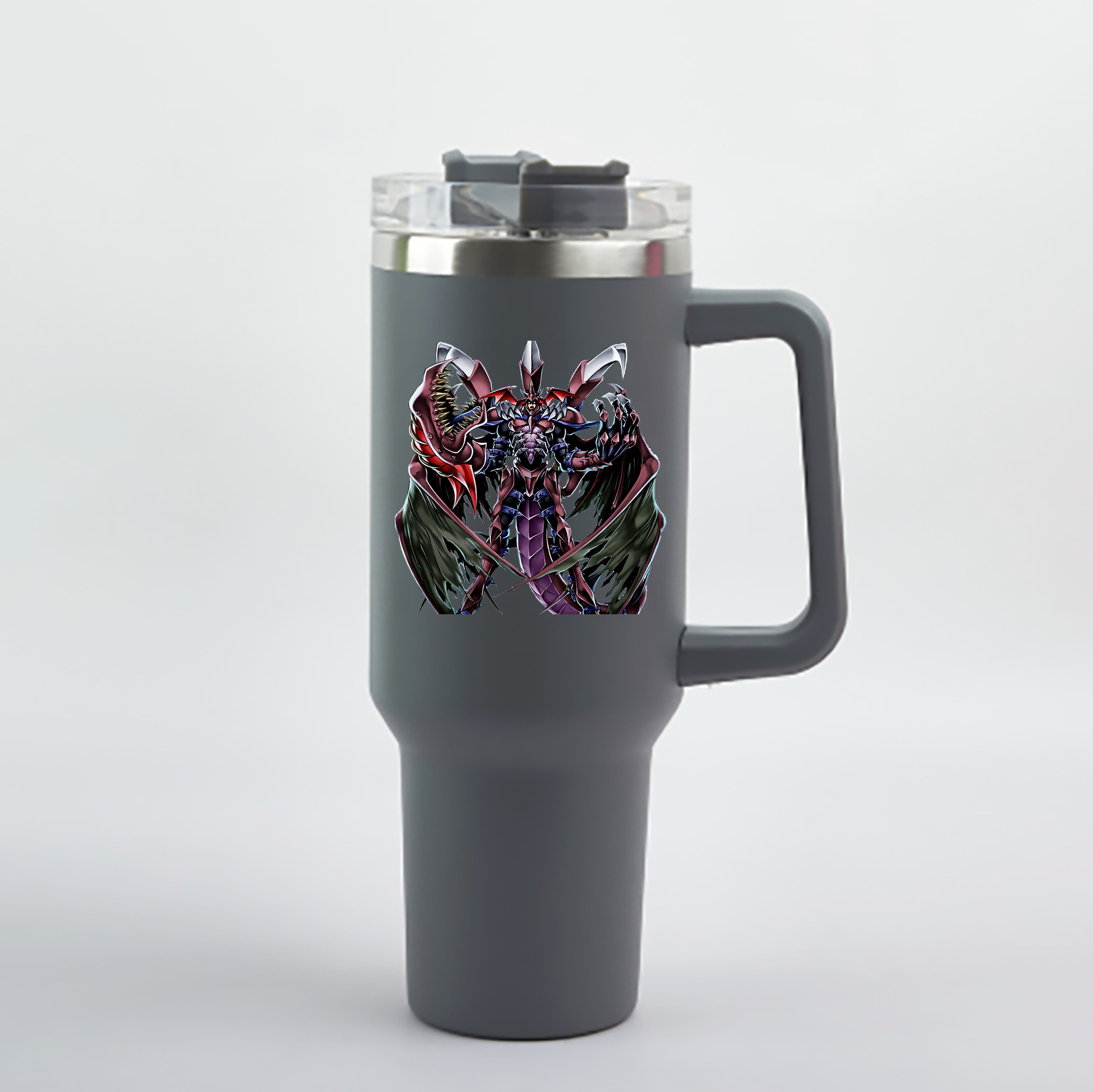 （画像用） 遊☆戯☆王 Yu-Gi-Oh! 1200mL車用タンブラー - クリスタルステッカー（プラスチックストロー付き）