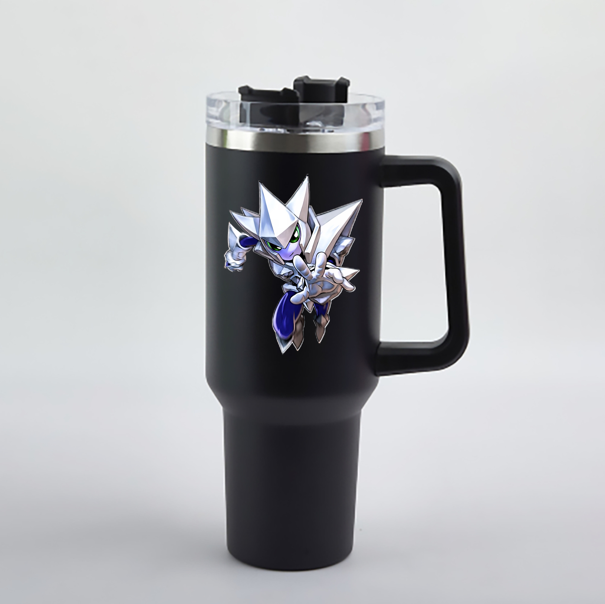 （画像用） 遊☆戯☆王 Yu-Gi-Oh! 1200mL車用タンブラー - クリスタルステッカー（プラスチックストロー付き）