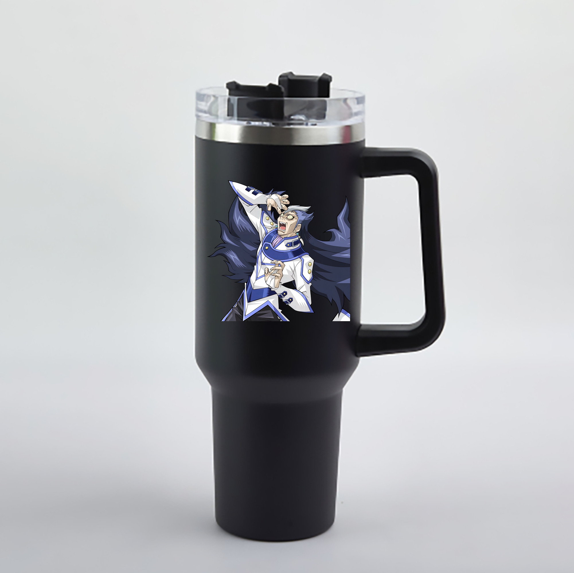（画像用） 遊☆戯☆王 Yu-Gi-Oh! 1200mL車用タンブラー - クリスタルステッカー（プラスチックストロー付き）