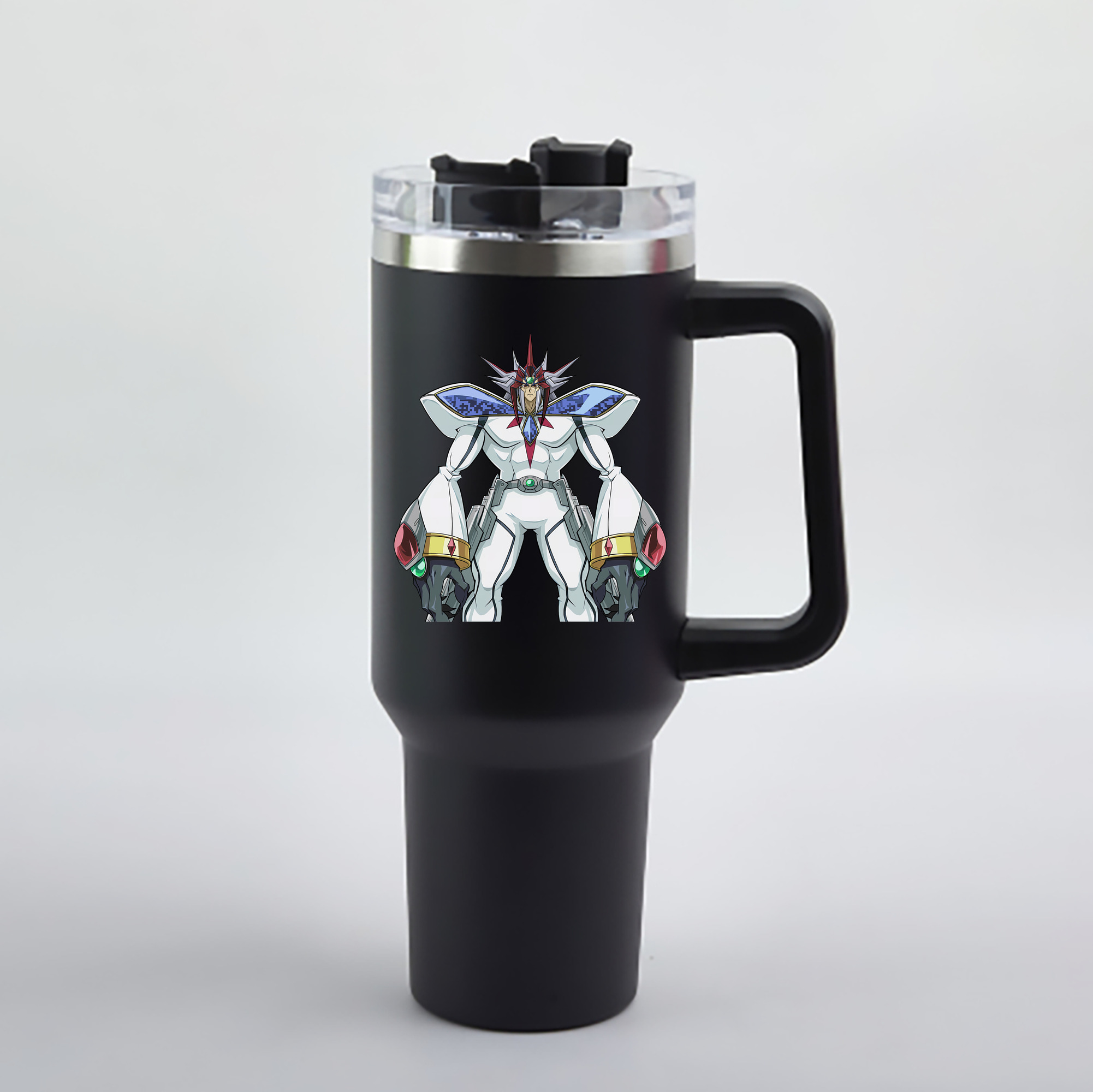 （画像用） 遊☆戯☆王 Yu-Gi-Oh! 1200mL車用タンブラー - クリスタルステッカー（プラスチックストロー付き）