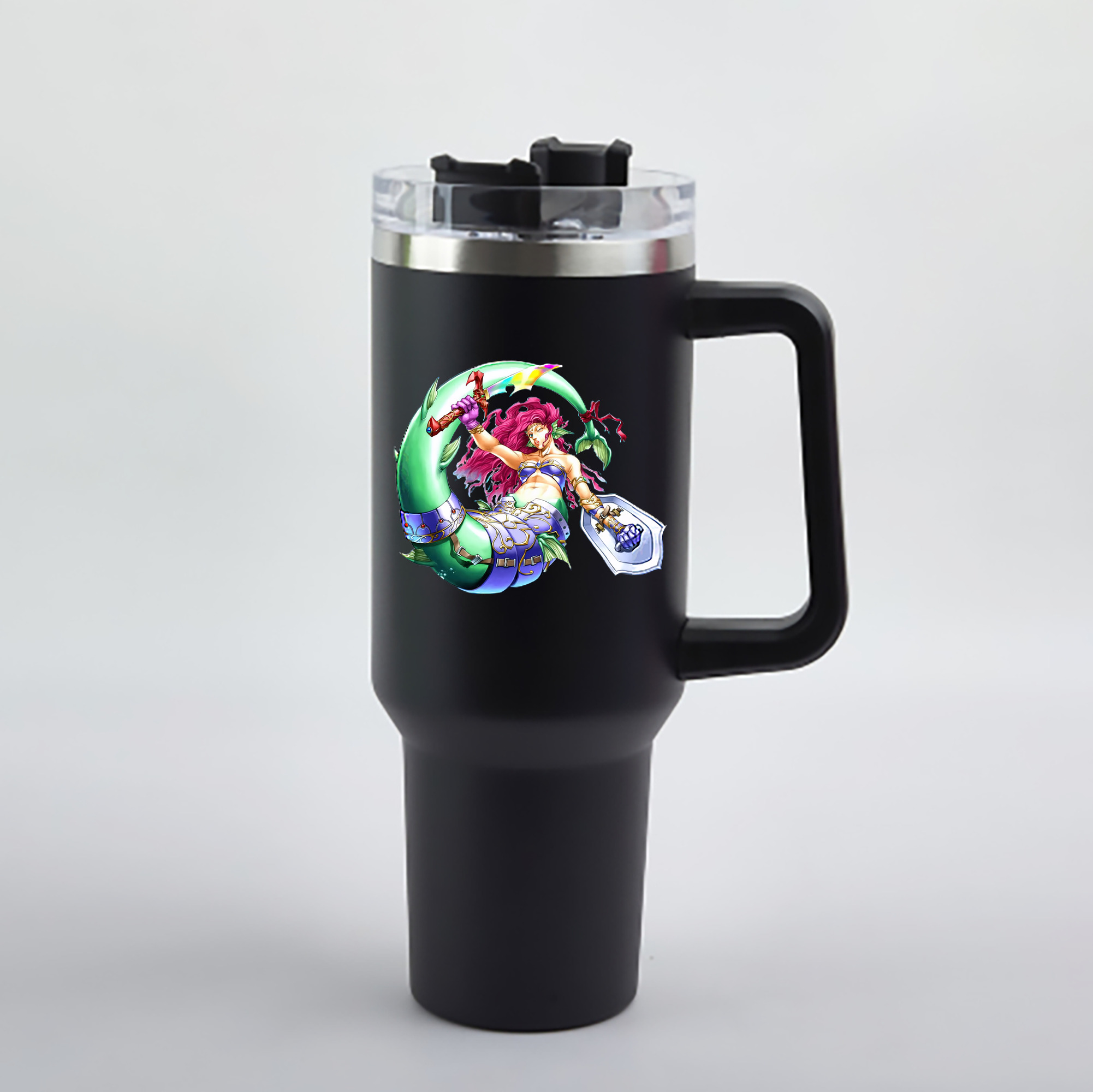 （画像用） 遊☆戯☆王 Yu-Gi-Oh! 1200mL車用タンブラー - クリスタルステッカー（プラスチックストロー付き）
