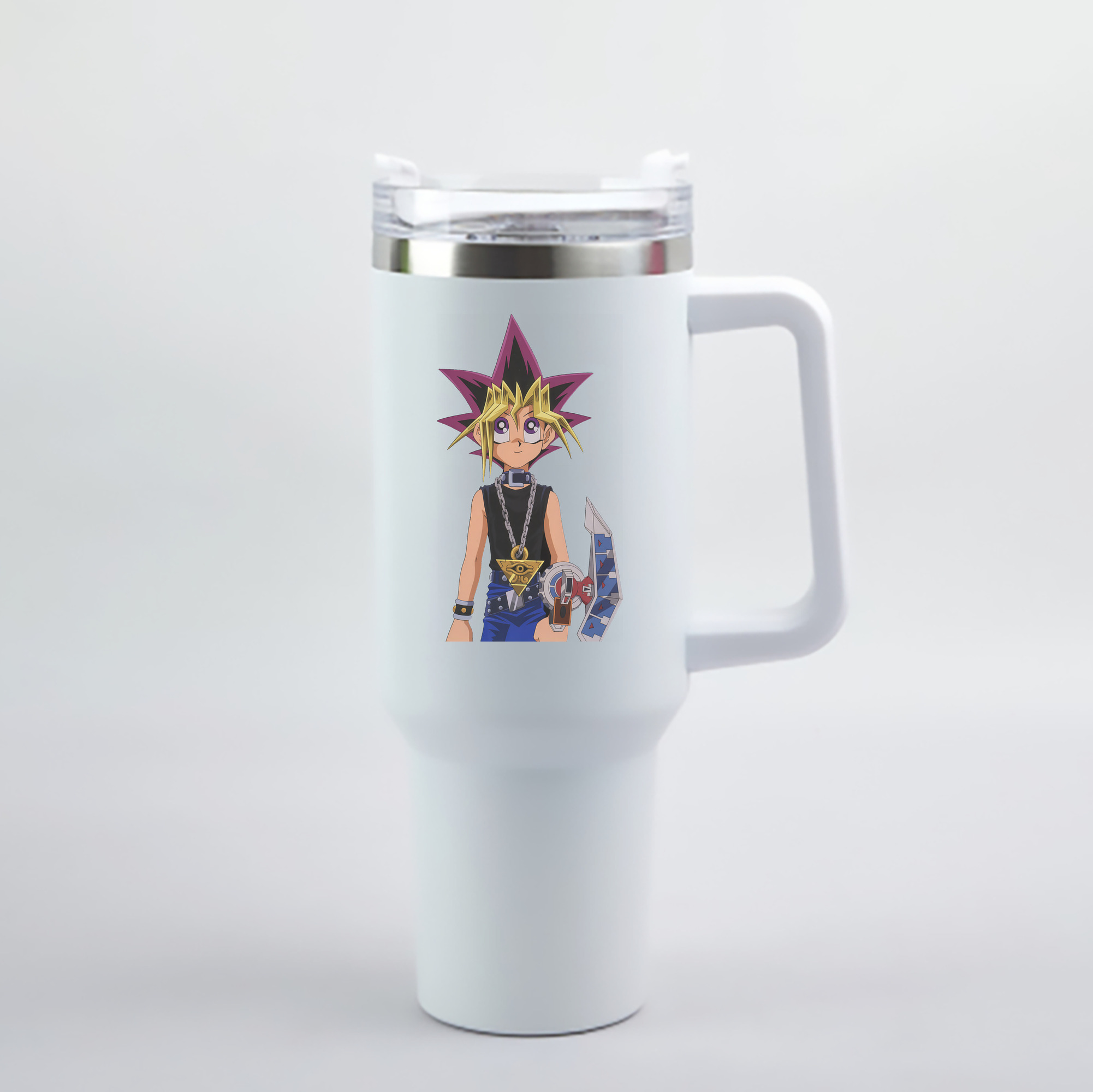 （画像用） 遊☆戯☆王 Yu-Gi-Oh! 1200mL車用タンブラー - クリスタルステッカー（プラスチックストロー付き）