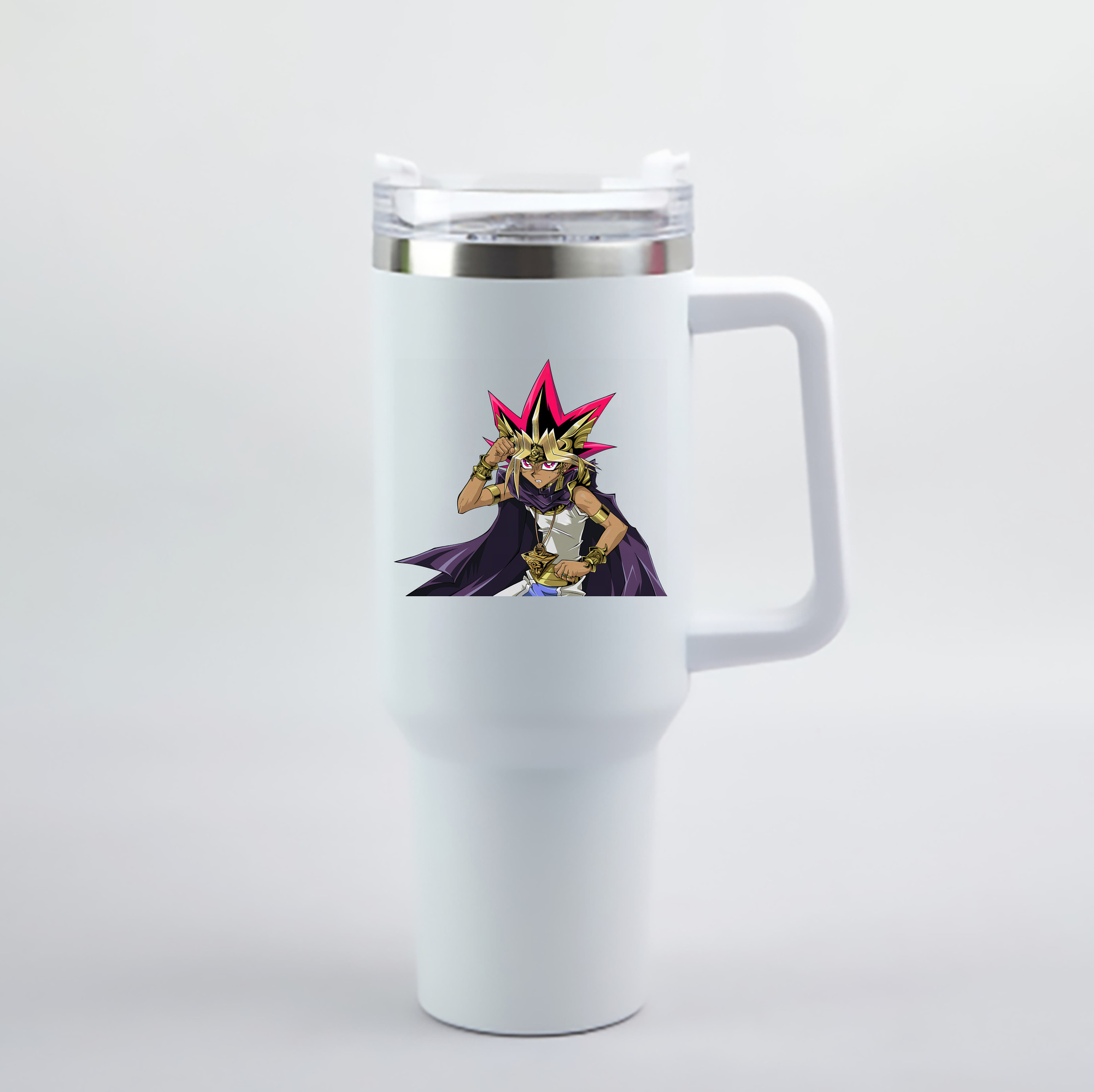 （画像用） 遊☆戯☆王 Yu-Gi-Oh! 1200mL車用タンブラー - クリスタルステッカー（プラスチックストロー付き）