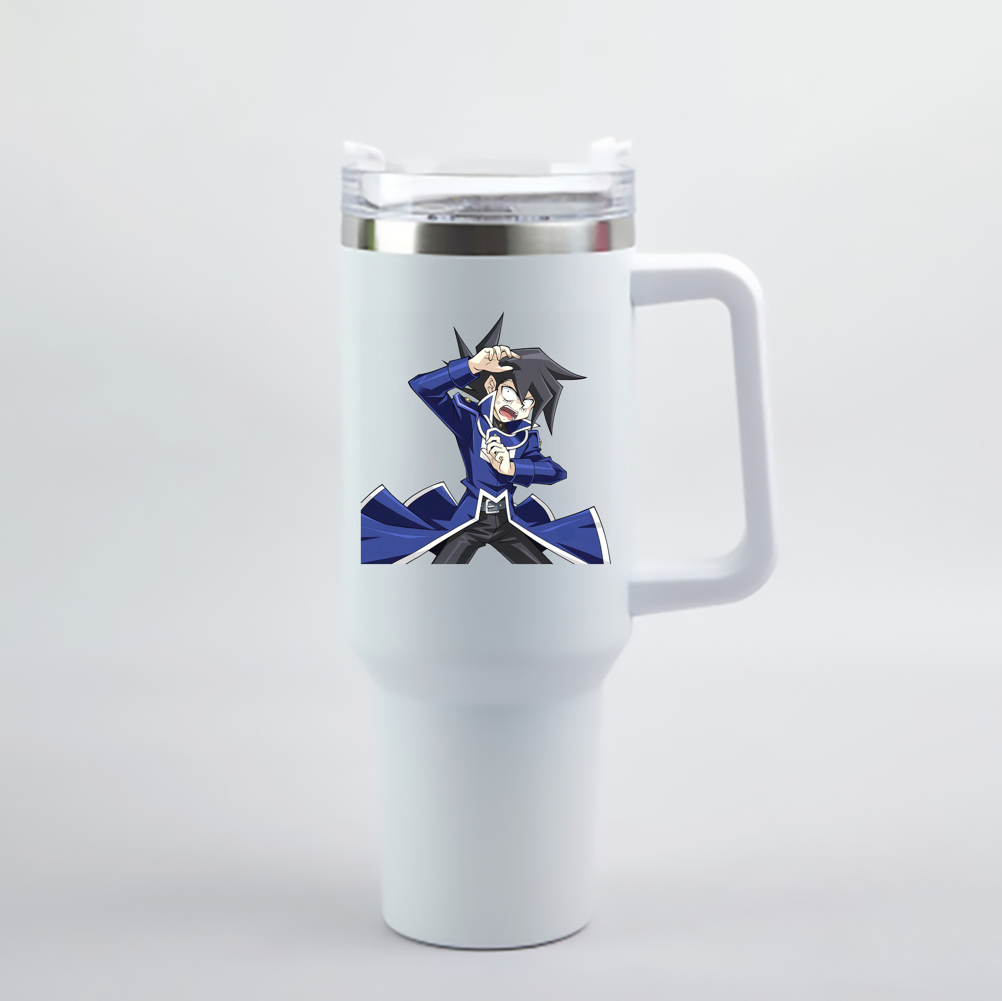 （画像用） 遊☆戯☆王 Yu-Gi-Oh! 1200mL車用タンブラー - クリスタルステッカー（プラスチックストロー付き）