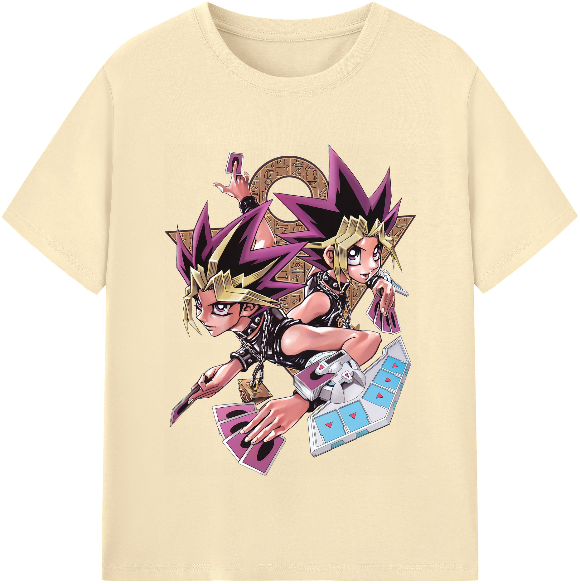（画像用） 遊☆戯☆王 Yu-Gi-Oh! 綿100％半袖Tシャツ（フロントプリント）