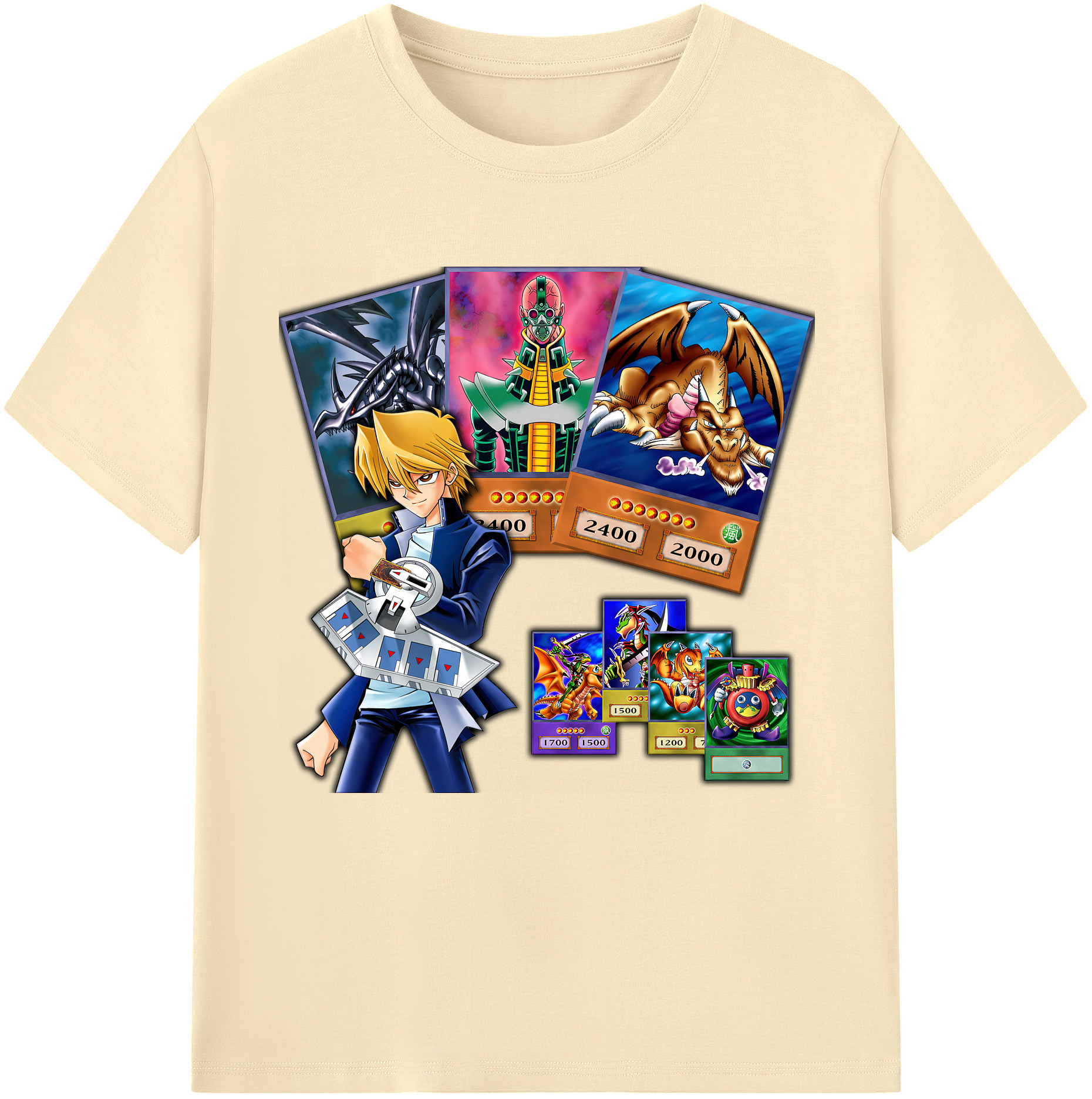 （画像用） 遊☆戯☆王 Yu-Gi-Oh! 綿100％半袖Tシャツ（フロントプリント）
