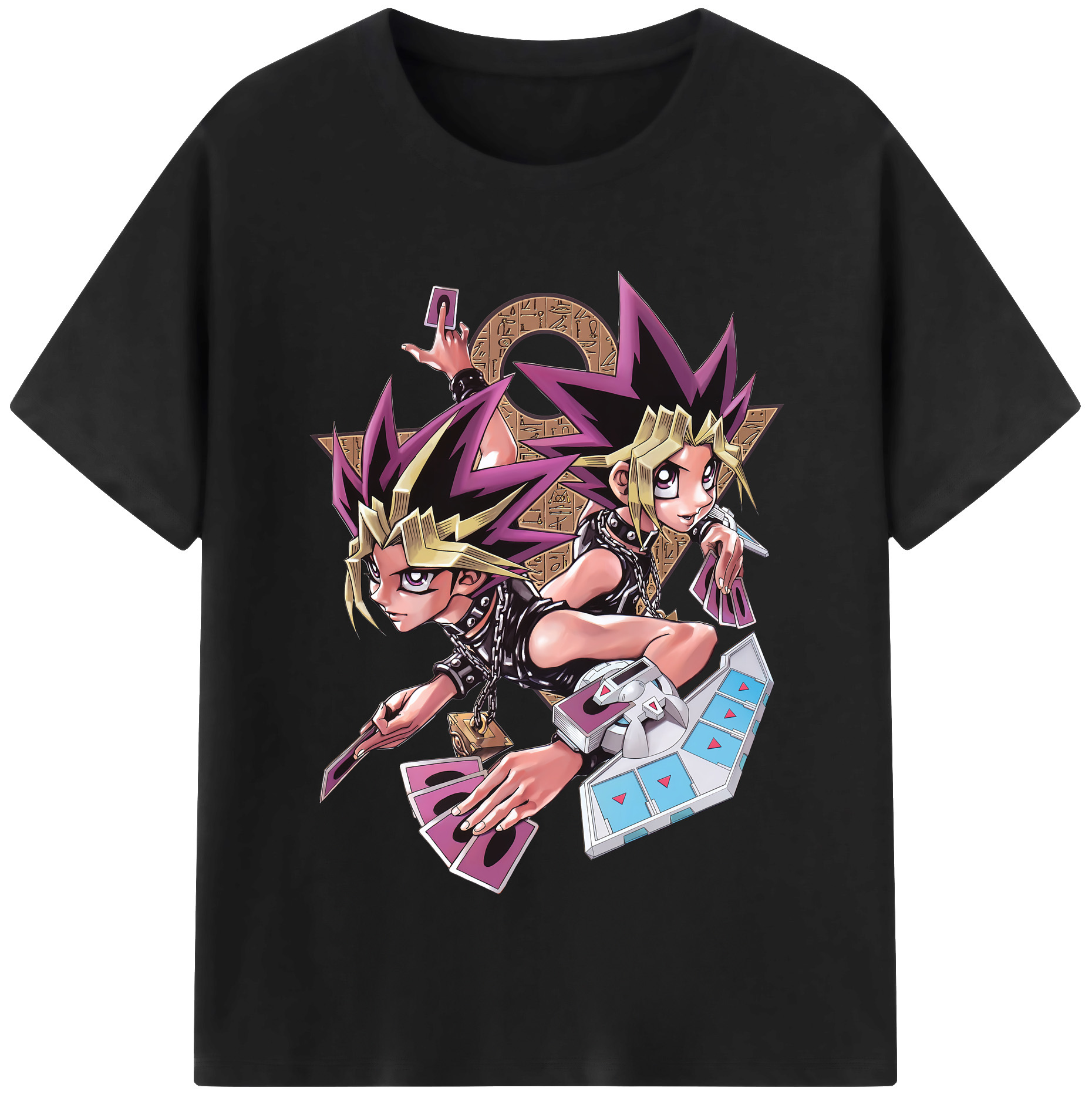 （画像用） 遊☆戯☆王 Yu-Gi-Oh! 綿100％半袖Tシャツ（フロントプリント）