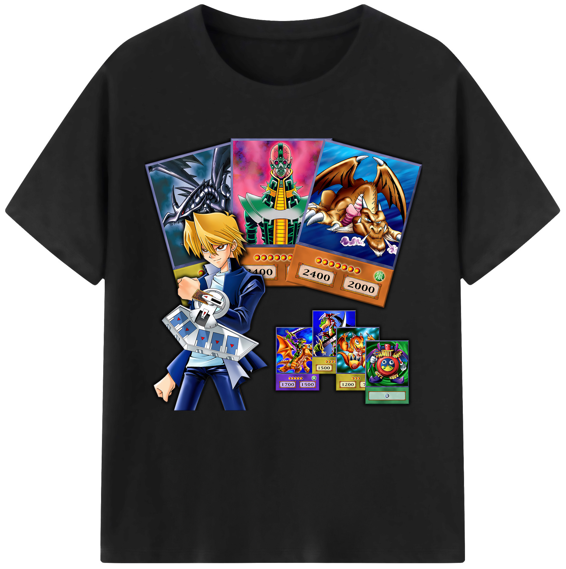 （画像用） 遊☆戯☆王 Yu-Gi-Oh! 綿100％半袖Tシャツ（フロントプリント）