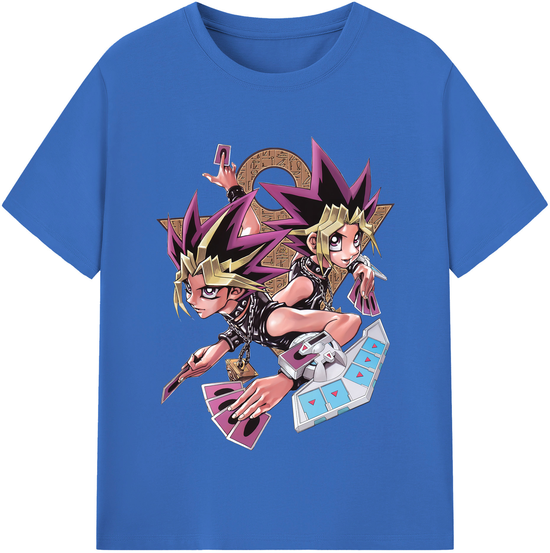 （画像用） 遊☆戯☆王 Yu-Gi-Oh! 綿100％半袖Tシャツ（フロントプリント）