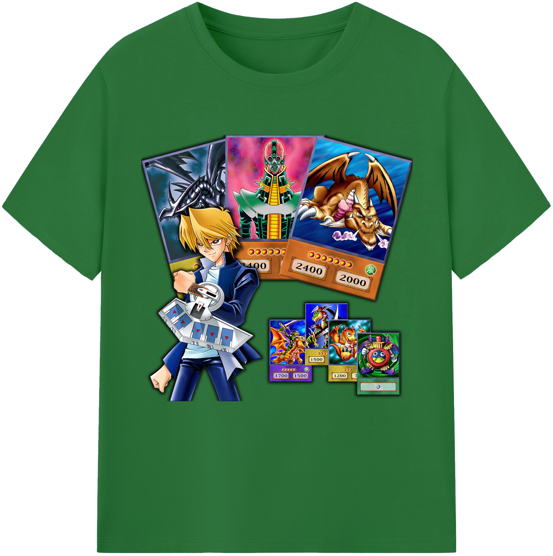 （画像用） 遊☆戯☆王 Yu-Gi-Oh! 綿100％半袖Tシャツ（フロントプリント）