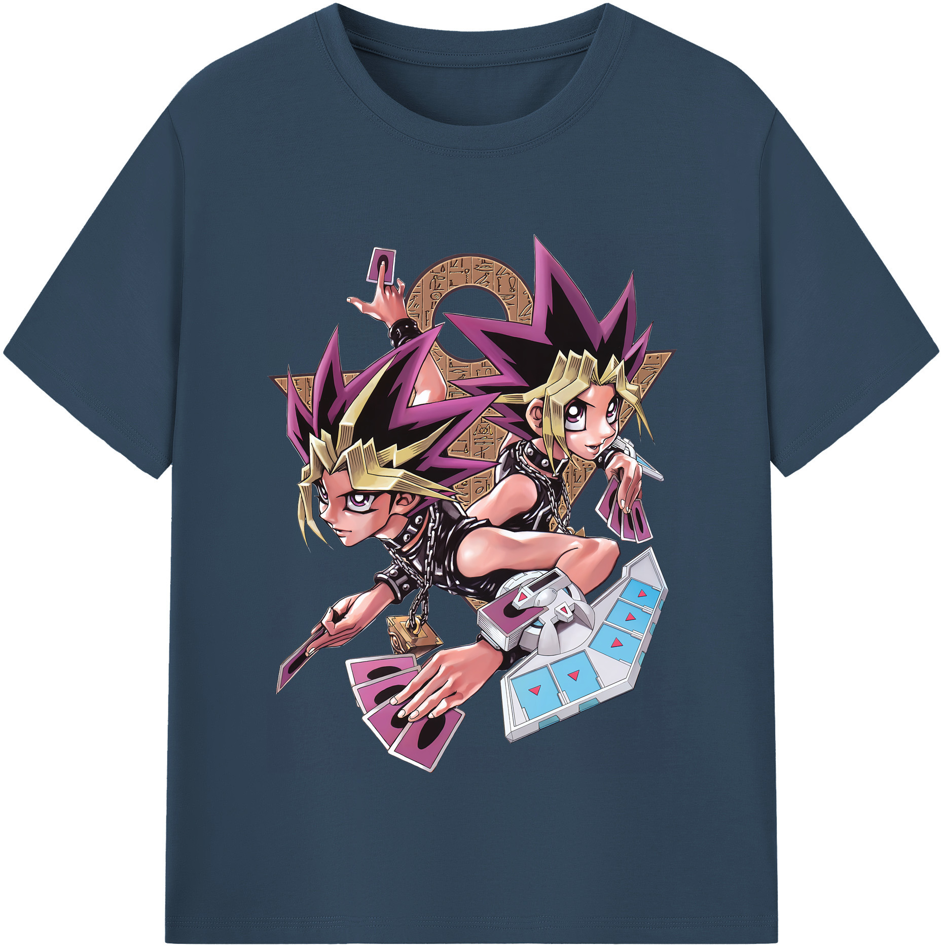 （画像用） 遊☆戯☆王 Yu-Gi-Oh! 綿100％半袖Tシャツ（フロントプリント）